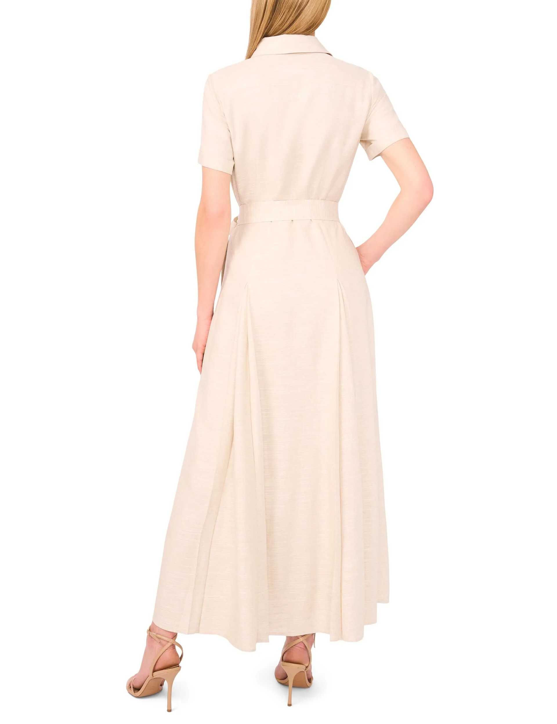 SHIRT DRESS WITH SELF BELT | TAUPE BISQUE sold by Ted Baker product image thumbnail 3