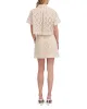 CROCHET MINI SKIRT | TAUPE BISQUE sold by Ted Baker