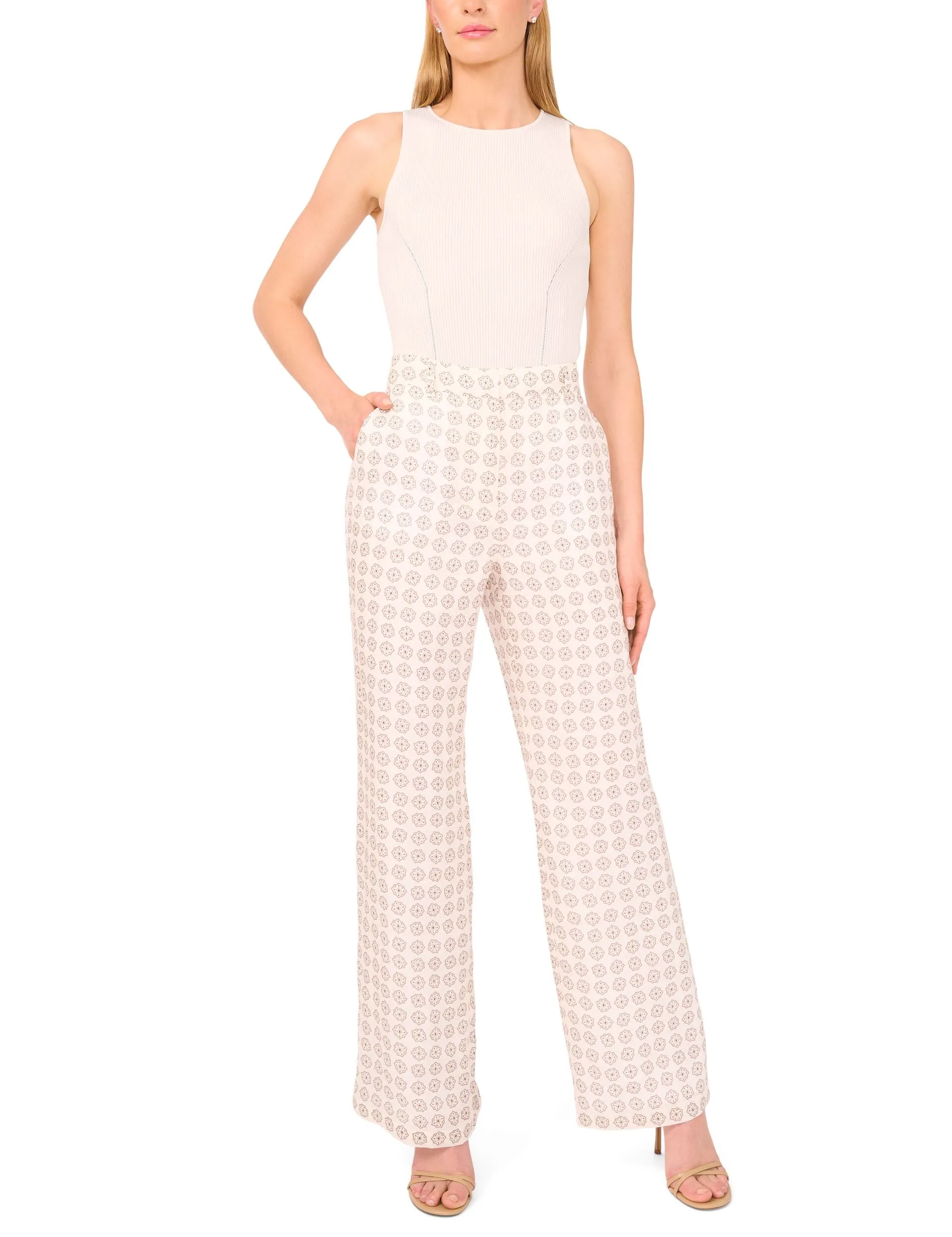 HIGH-WAISTED STRUCTURED PANT | NEW IVORY sold by Ted Baker product image thumbnail 2