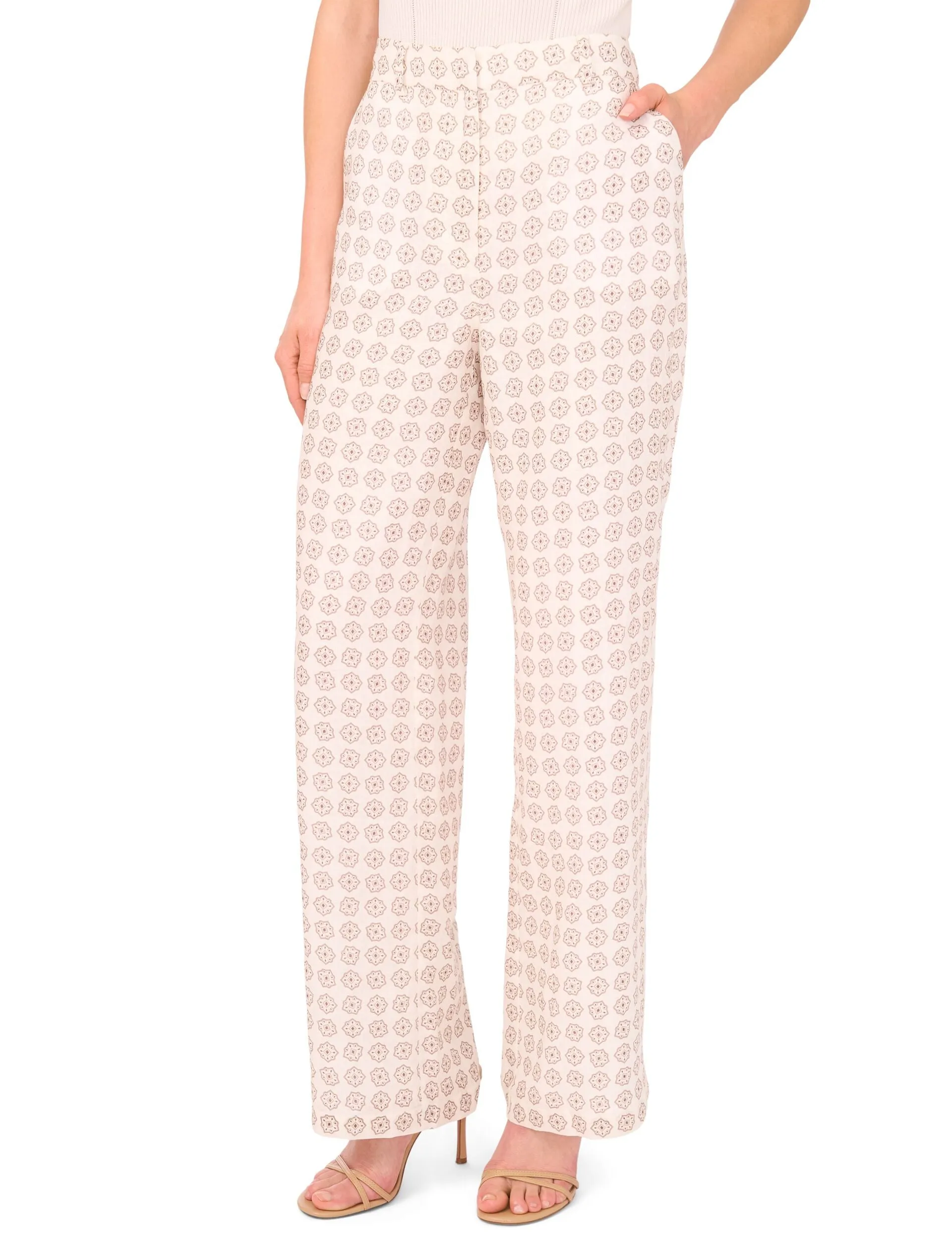 HIGH-WAISTED STRUCTURED PANT | NEW IVORY sold by Ted Baker