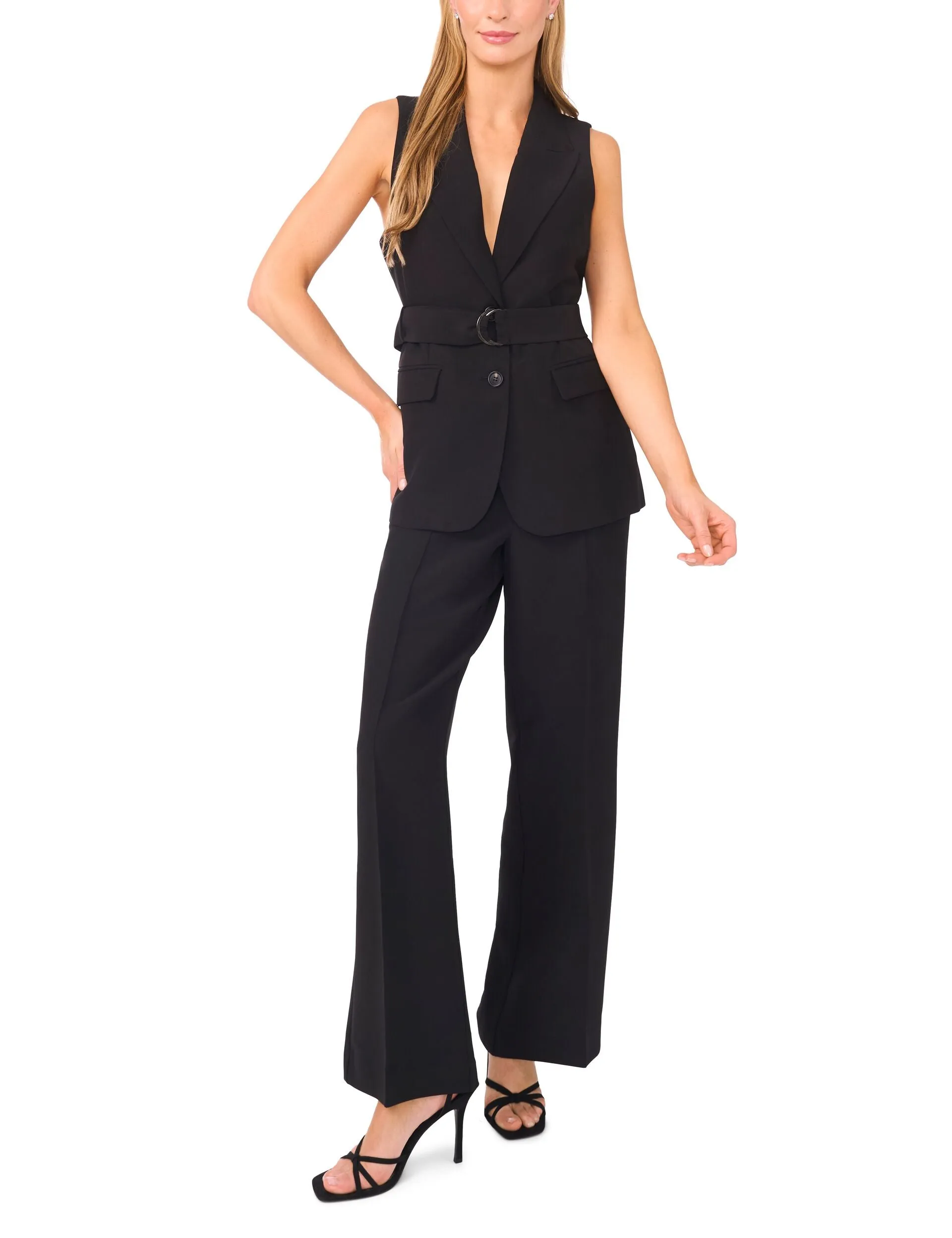 HALTER BUTTONED VEST | BLACK sold by Ted Baker product image thumbnail 2