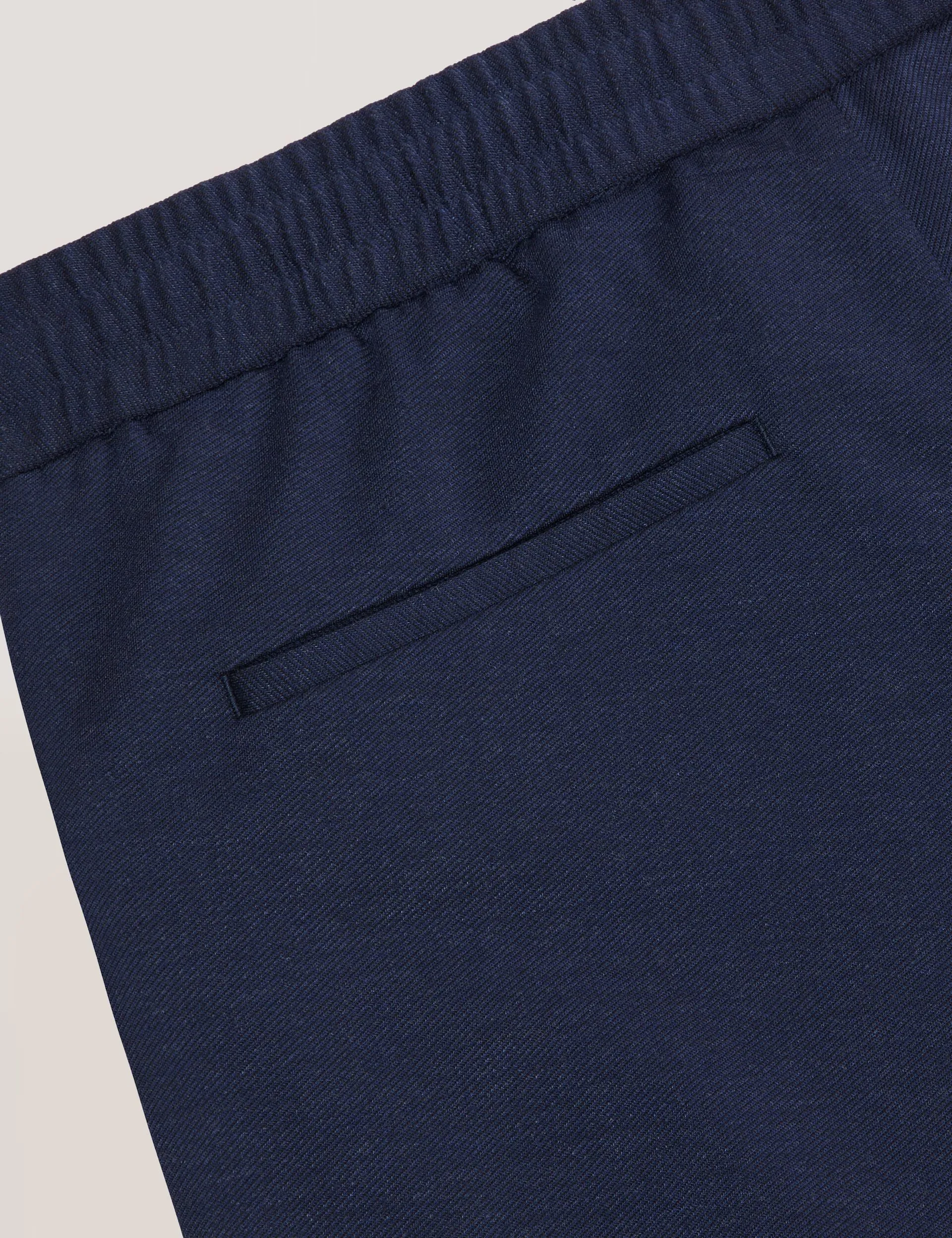 KNIT TWILL ELASTIC TROUSERS | INSIGNIA BLUE HEATHER sold by Ted Baker product image thumbnail 3