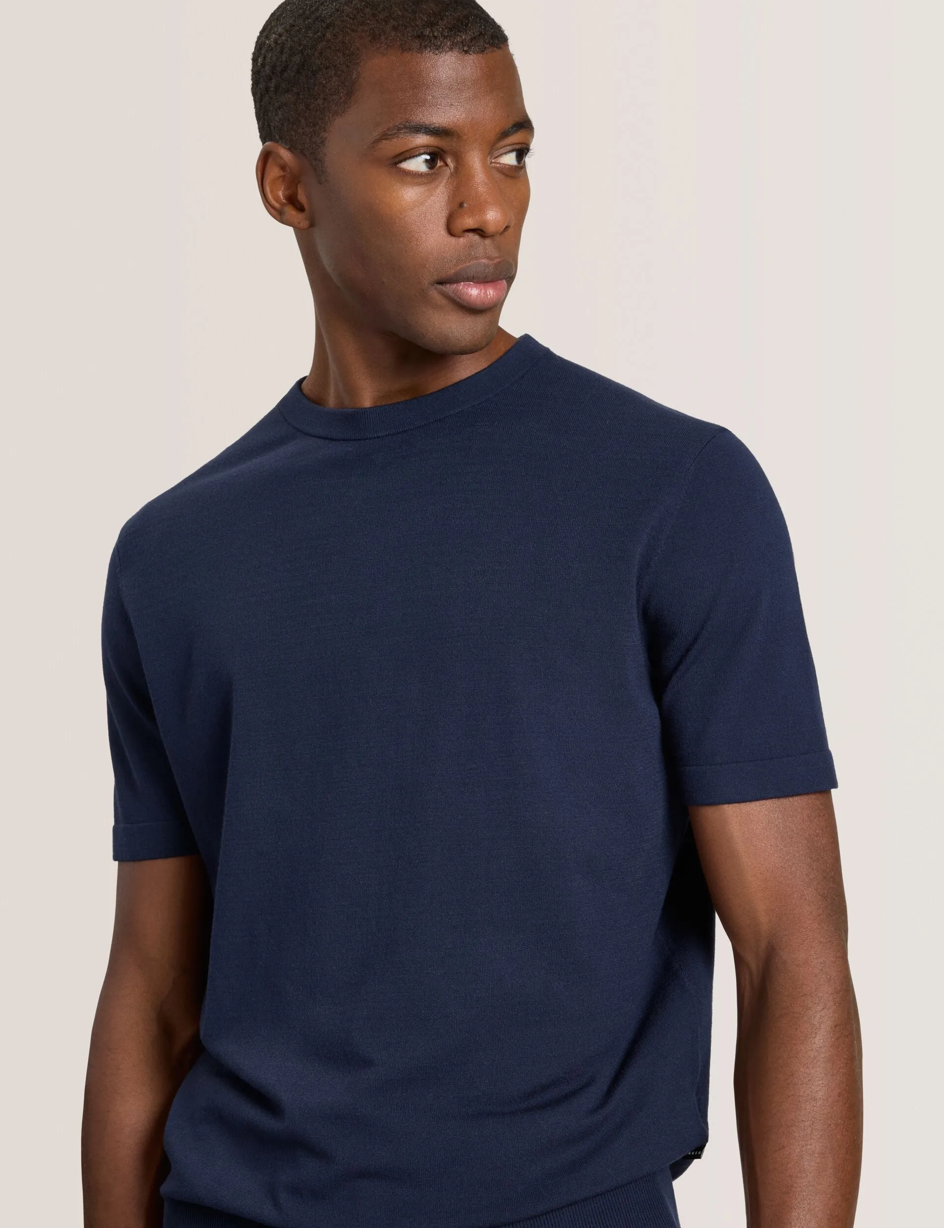 MODERN VISCOSE BLEND CREW | NAVY sold by Ted Baker product image thumbnail 5