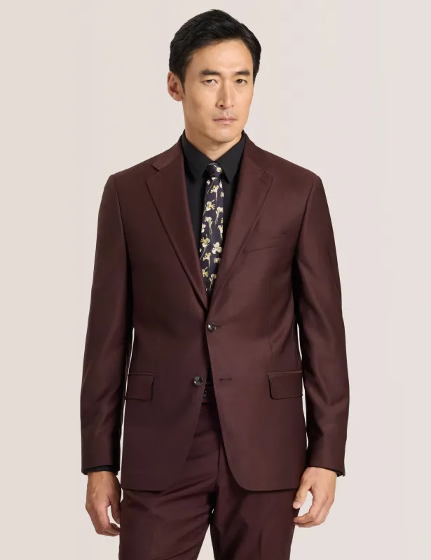 WRIGHT-TWILL | BURGUNDY sold by Ted Baker