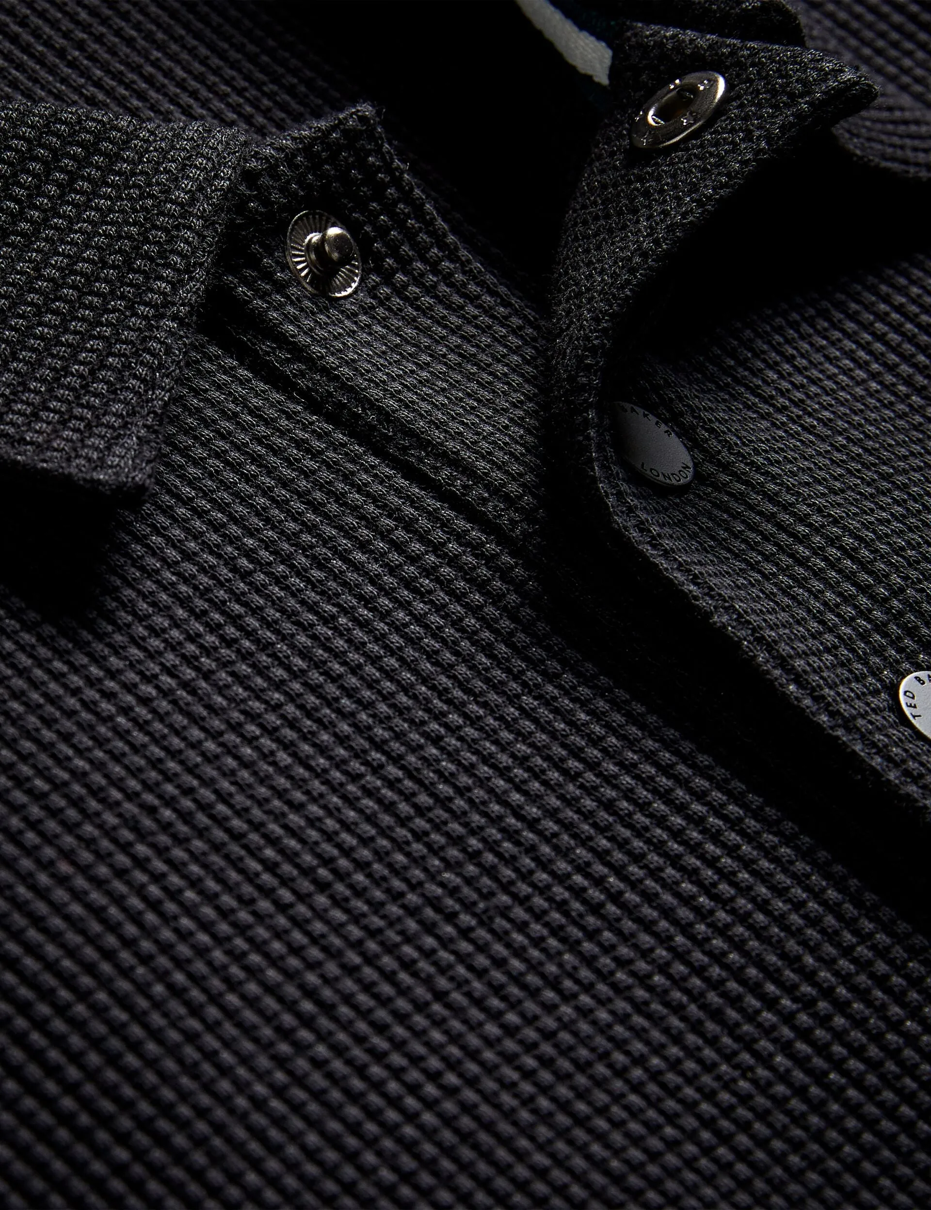 SHORT SLEEVE POLO | BLACK sold by Ted Baker product image thumbnail 3