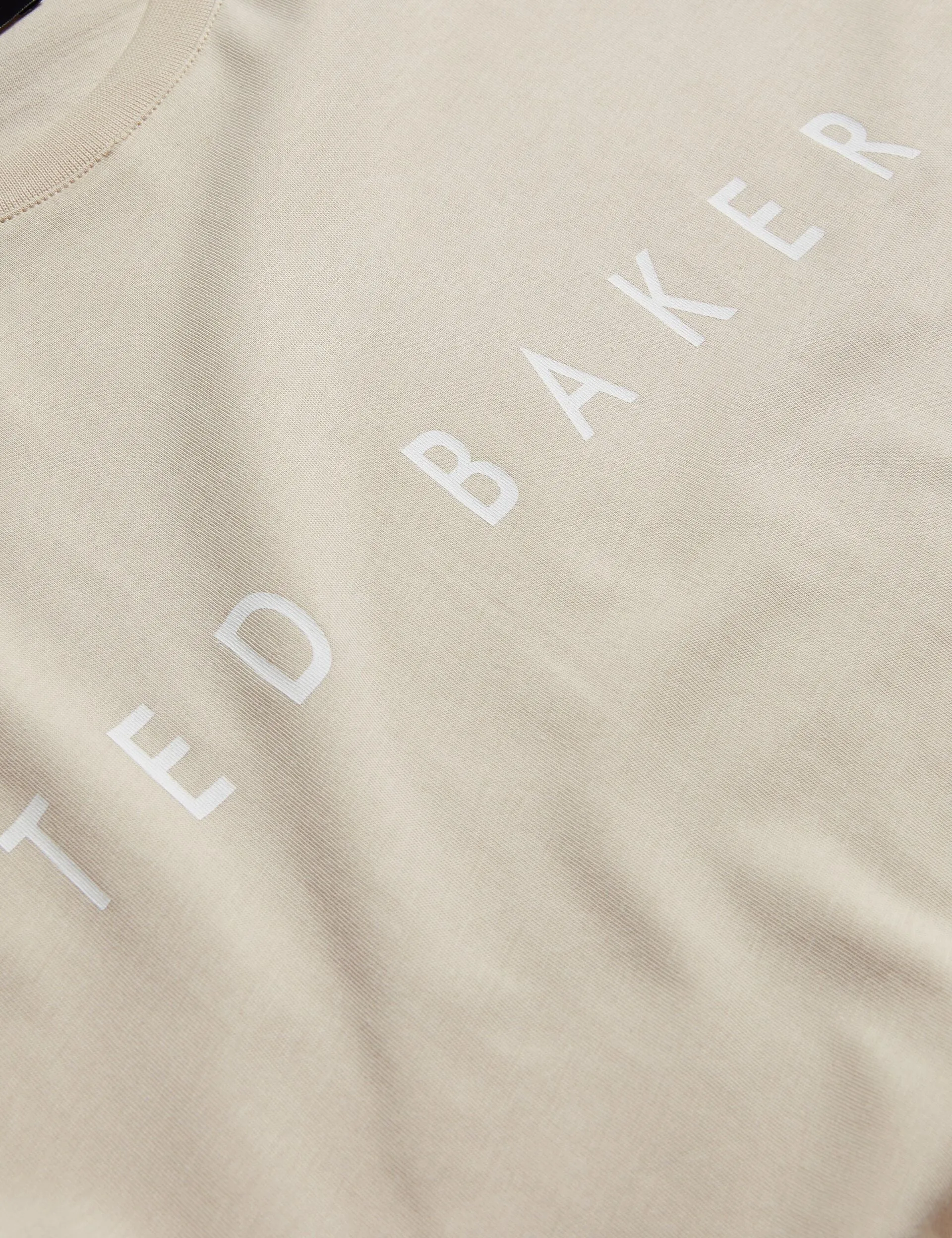 SHORT SLEEVE BRANDED T-SHIRT | STONE sold by Ted Baker product image thumbnail 3