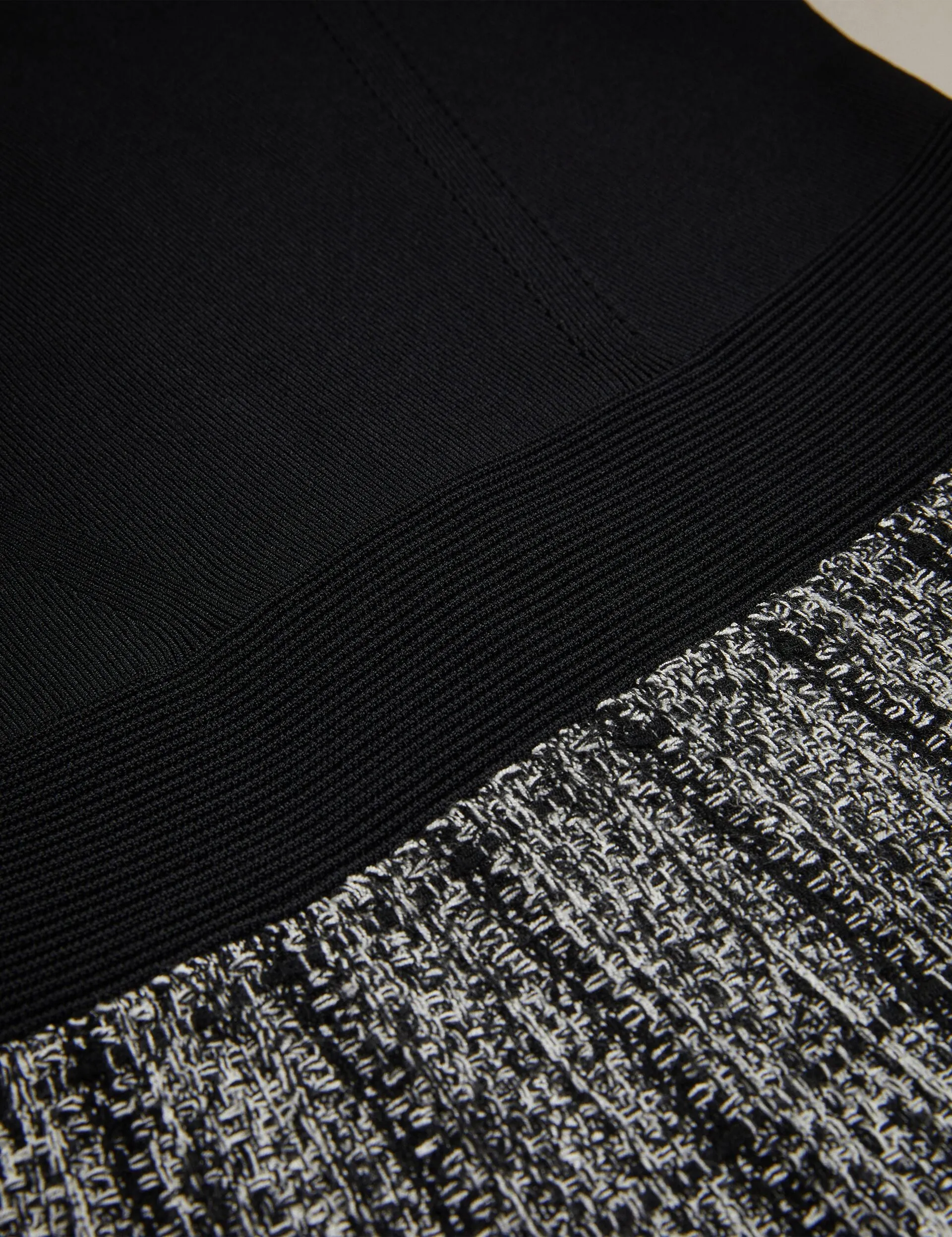 LONG SLEEVE MOCK DETAIL DRESS | BLACK sold by Ted Baker product image thumbnail 3