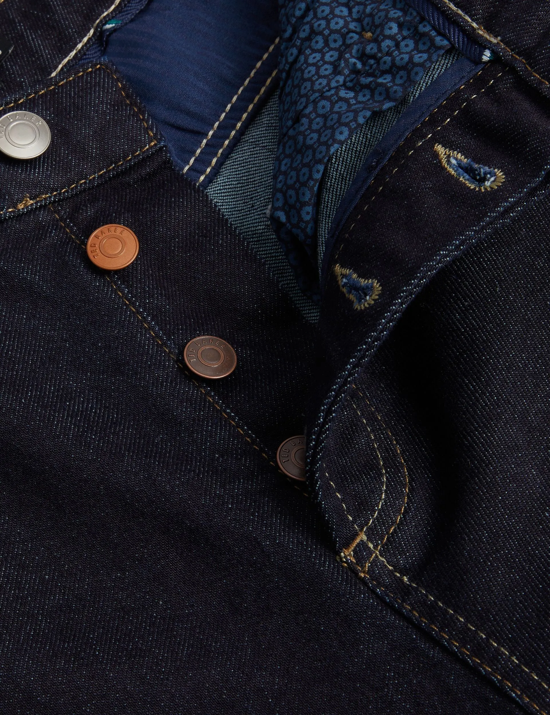 STRAIGHT STRETCH JEAN | DARK BLUE sold by Ted Baker product image thumbnail 3