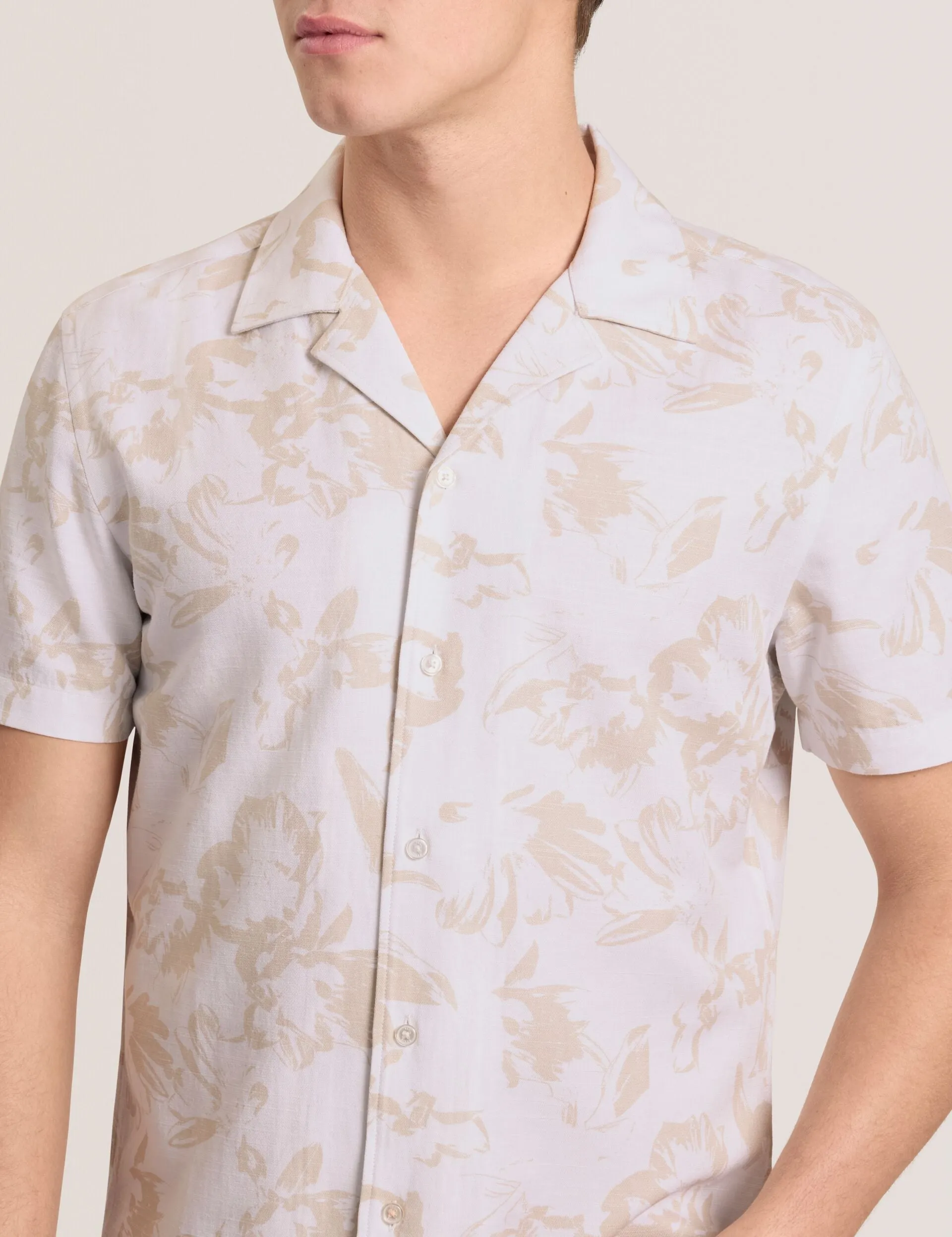 PRINTED SHIRT | WHITE sold by Ted Baker product image thumbnail 4