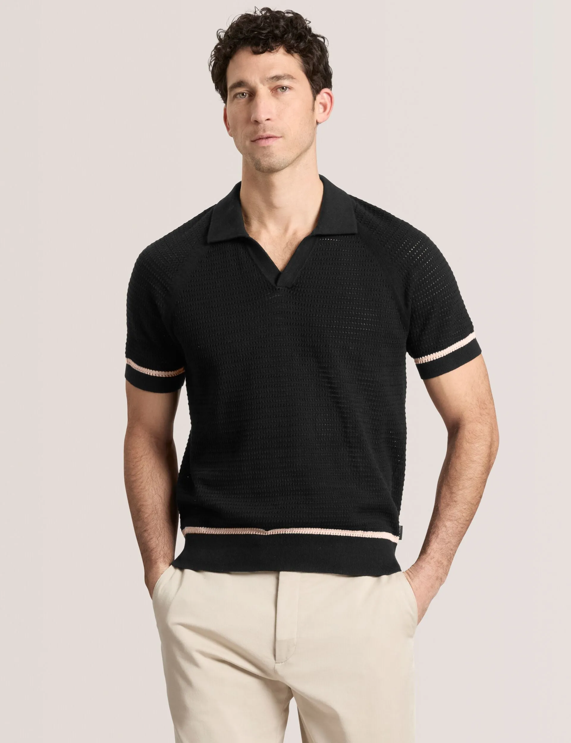 SWEATER POLO | BLACK sold by Ted Baker