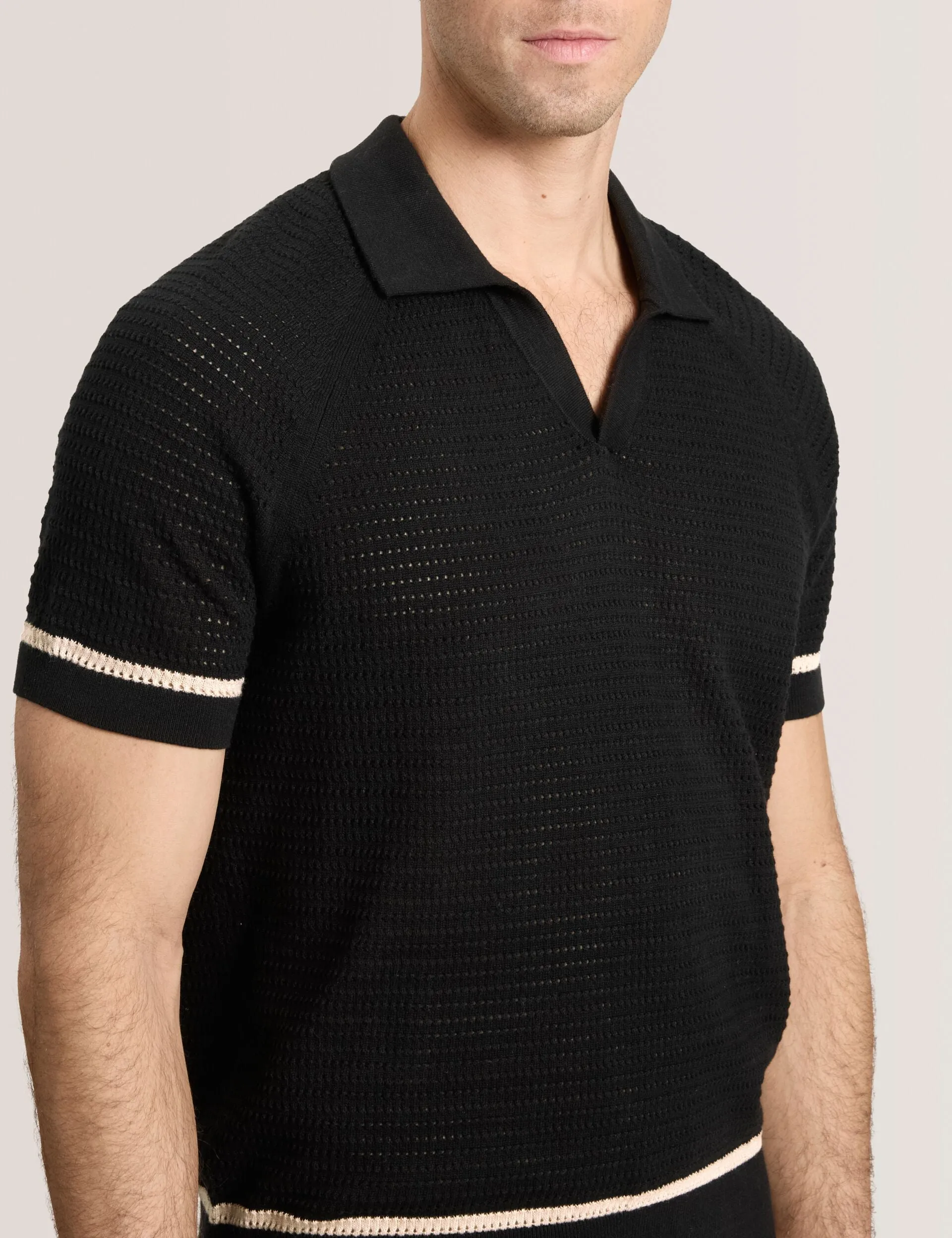 SWEATER POLO | BLACK sold by Ted Baker product image thumbnail 4