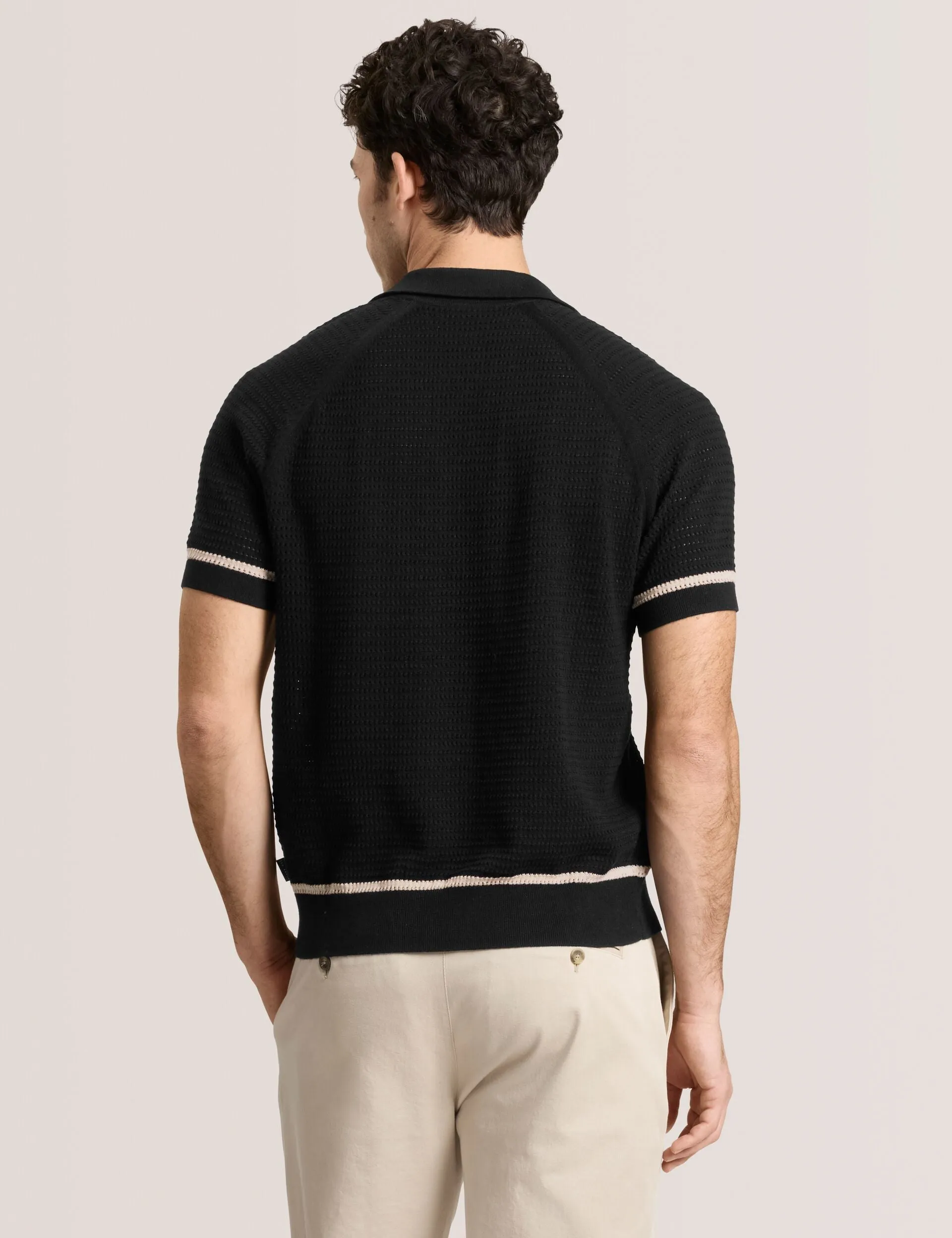 SWEATER POLO | BLACK sold by Ted Baker product image thumbnail 3