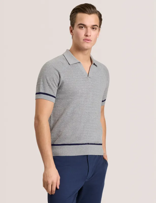 SWEATER POLO | GREY sold by Ted Baker