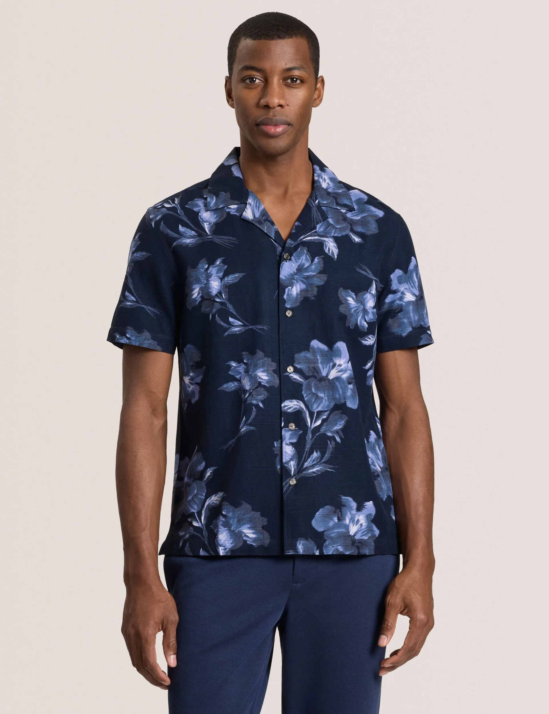 PRINTED SHIRT | NAVY sold by Ted Baker
