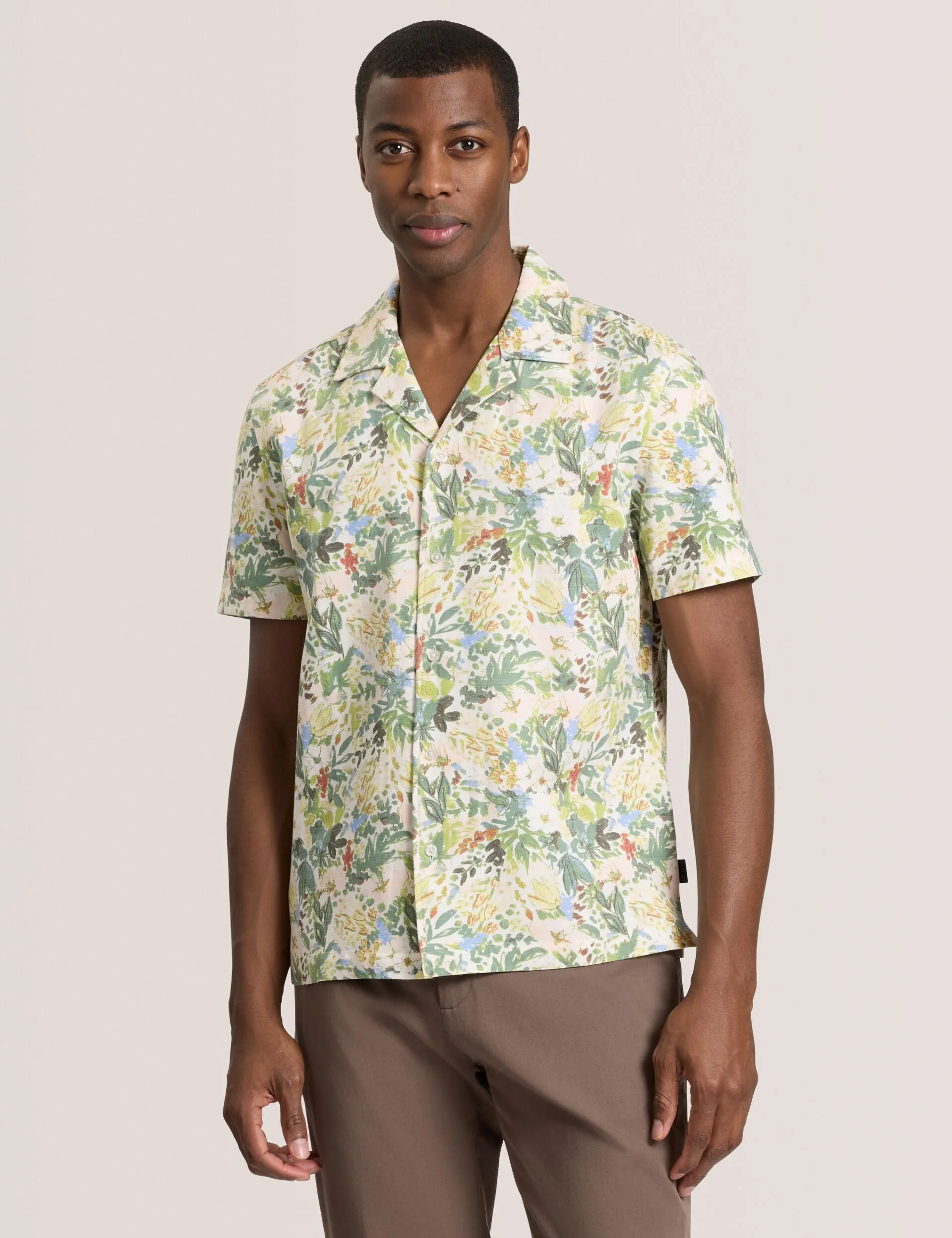PRINTED SHIRT | STONE sold by Ted Baker