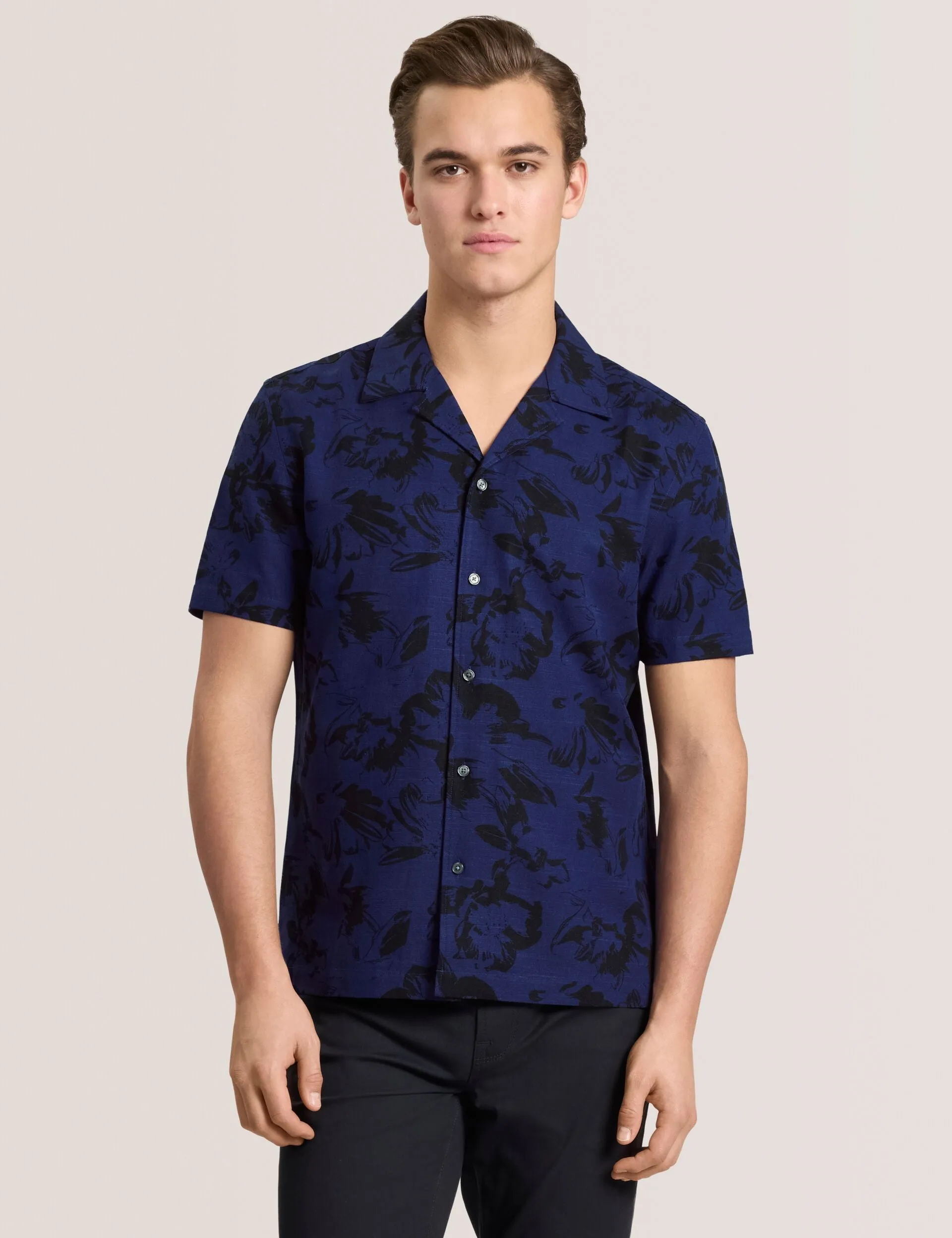 PRINTED SHIRT | NAVY sold by Ted Baker