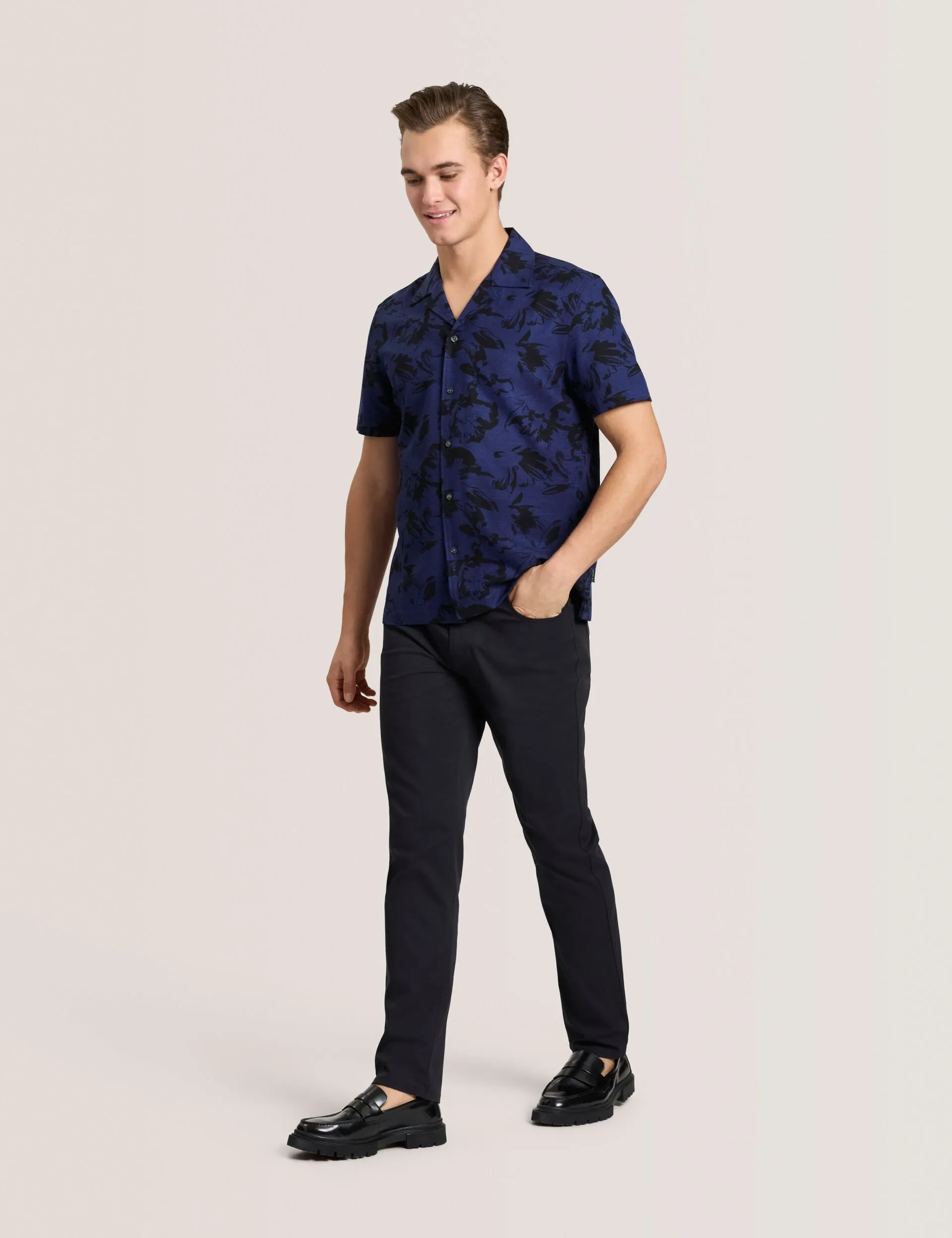 PRINTED SHIRT | NAVY sold by Ted Baker product image thumbnail 2