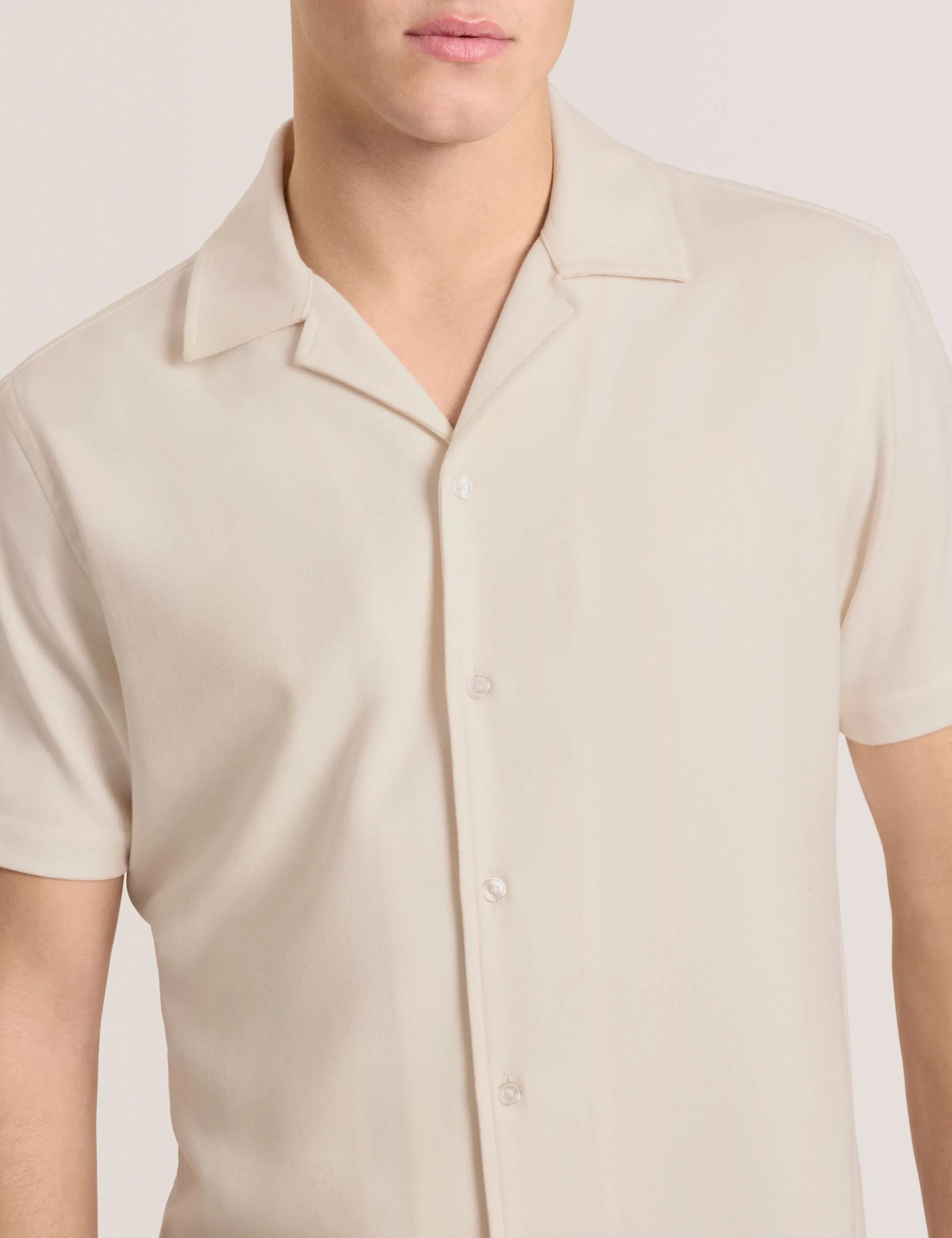 Textured Camp Shirt | IVORY sold by Ted Baker product image thumbnail 4