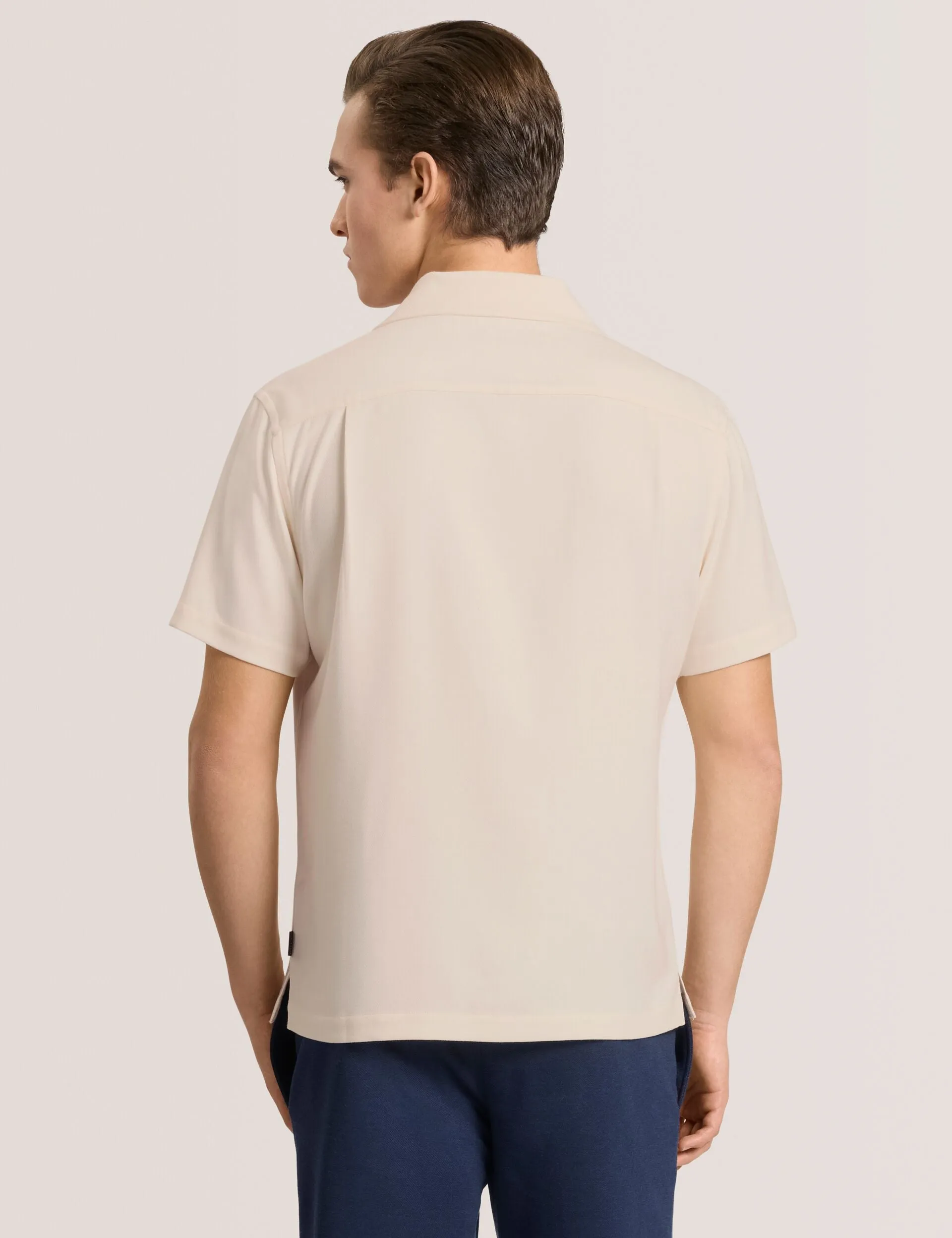 Textured Camp Shirt | IVORY sold by Ted Baker product image thumbnail 3