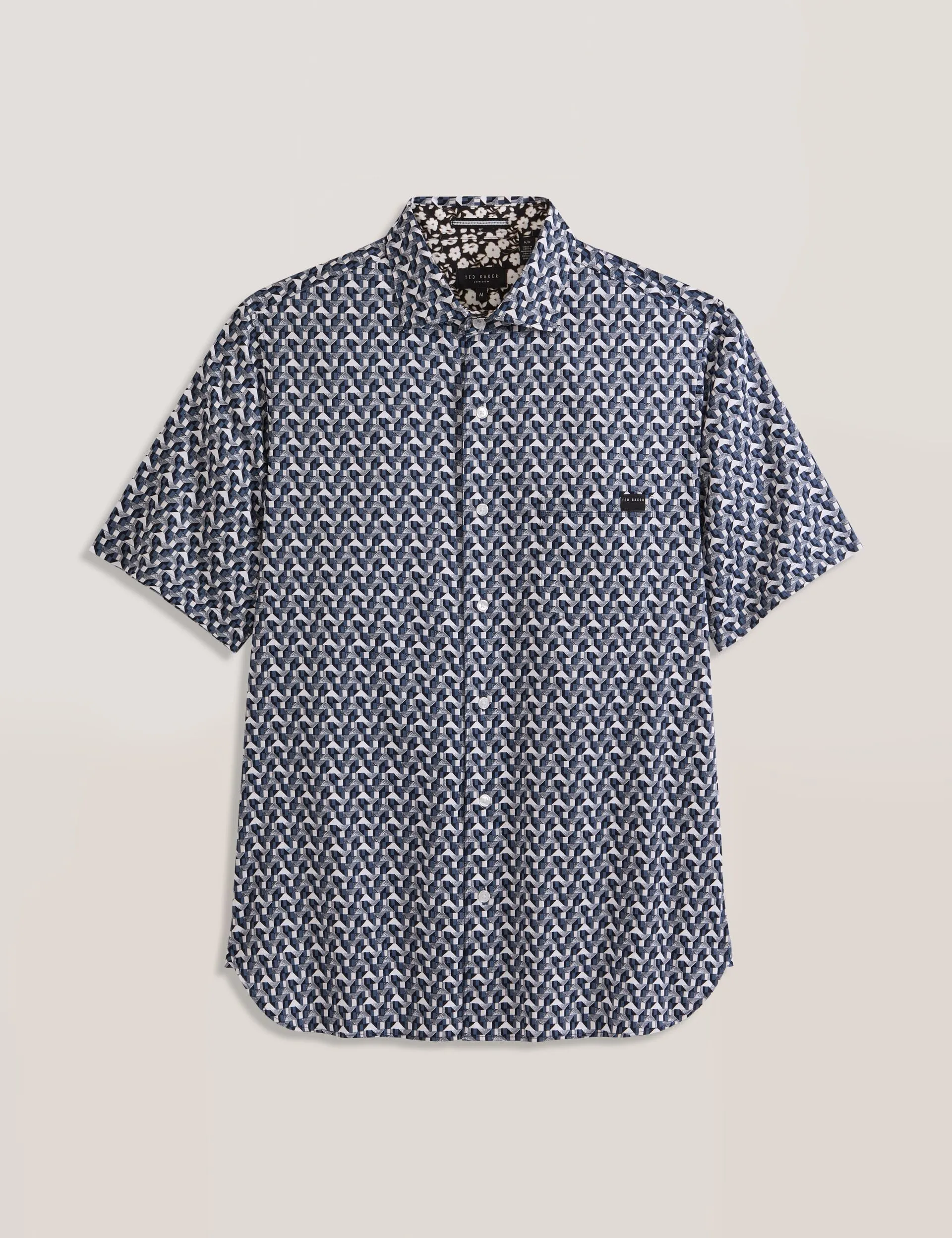 Printed Shirt | DARK NAVY sold by Ted Baker product image thumbnail 5