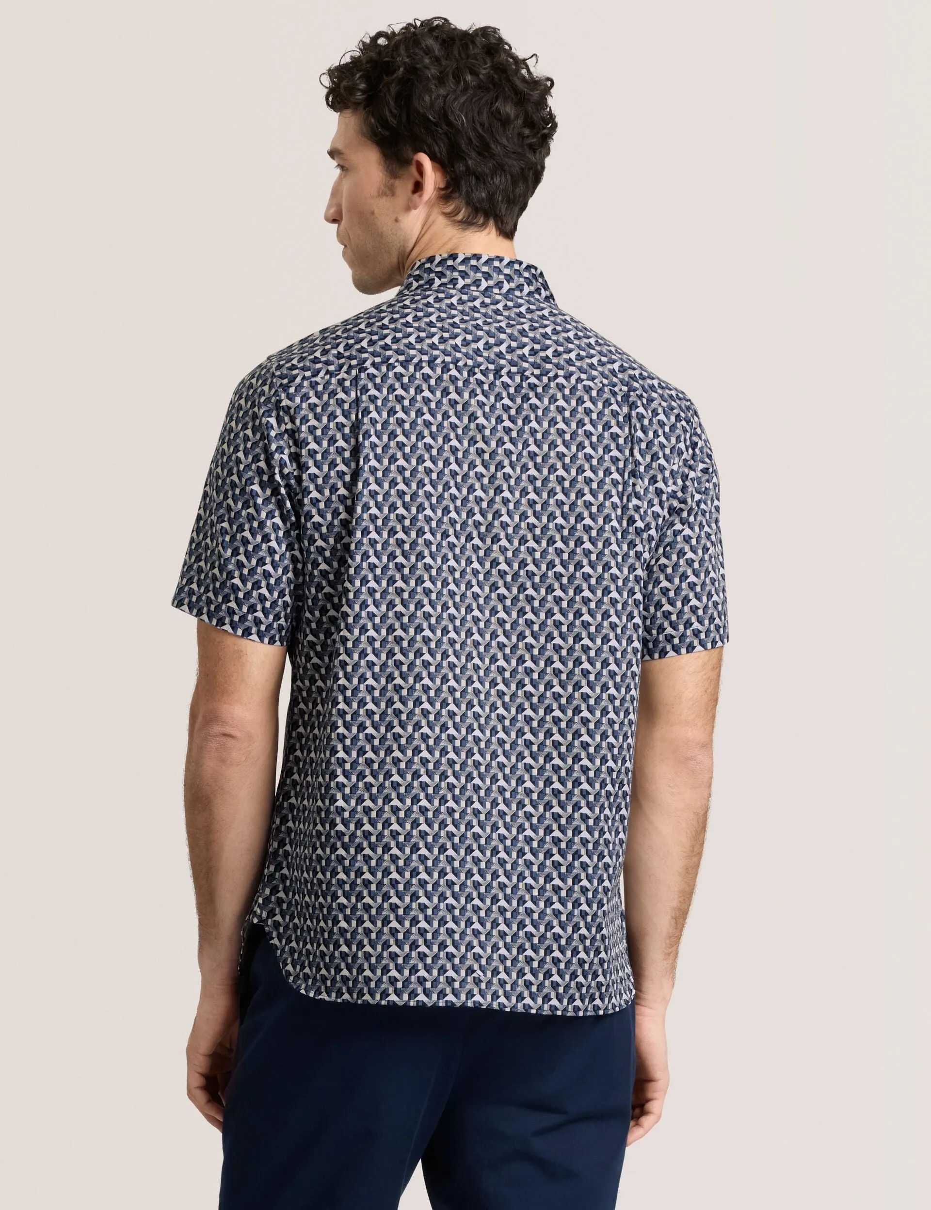 Printed Shirt | DARK NAVY sold by Ted Baker product image thumbnail 3