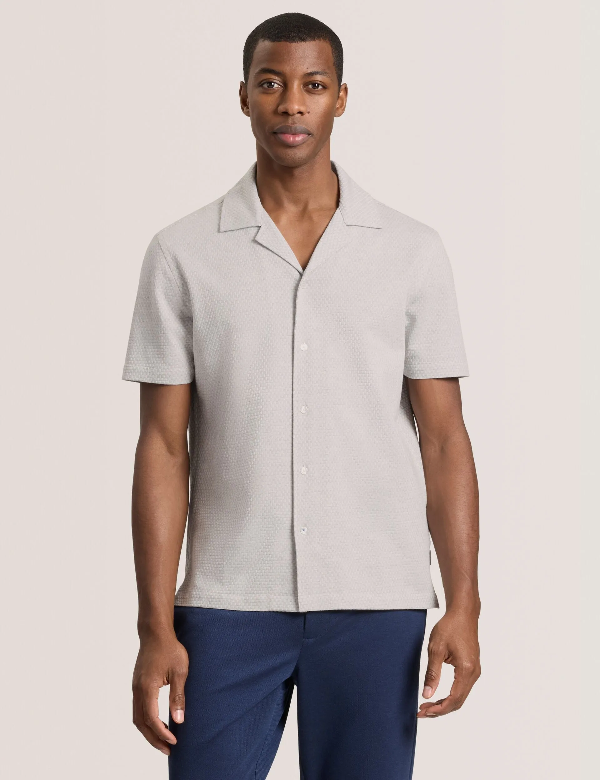 CAMP SHIRT | GREY sold by Ted Baker