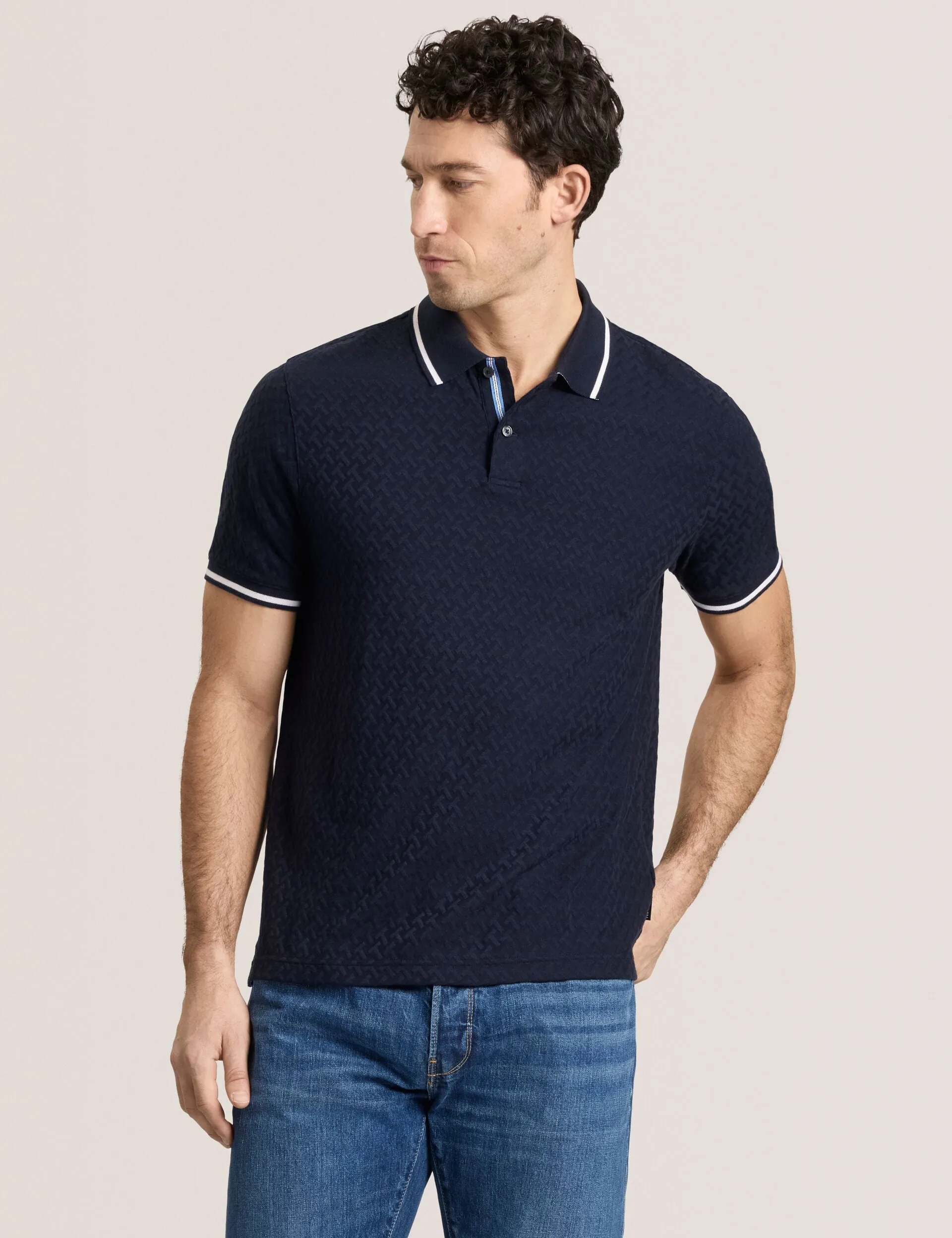 TEXTURE POLO | NAVY sold by Ted Baker
