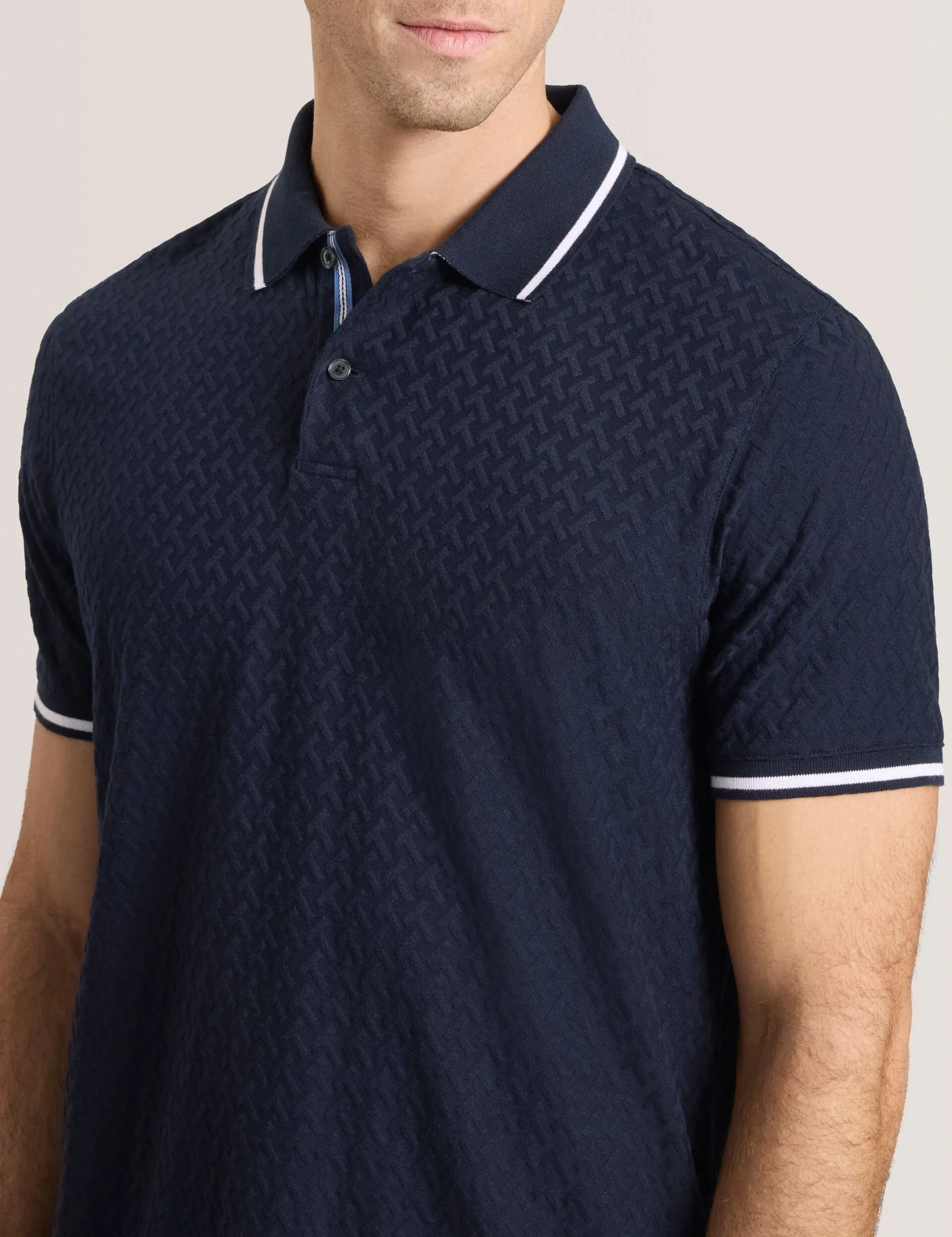 TEXTURE POLO | NAVY sold by Ted Baker product image thumbnail 4