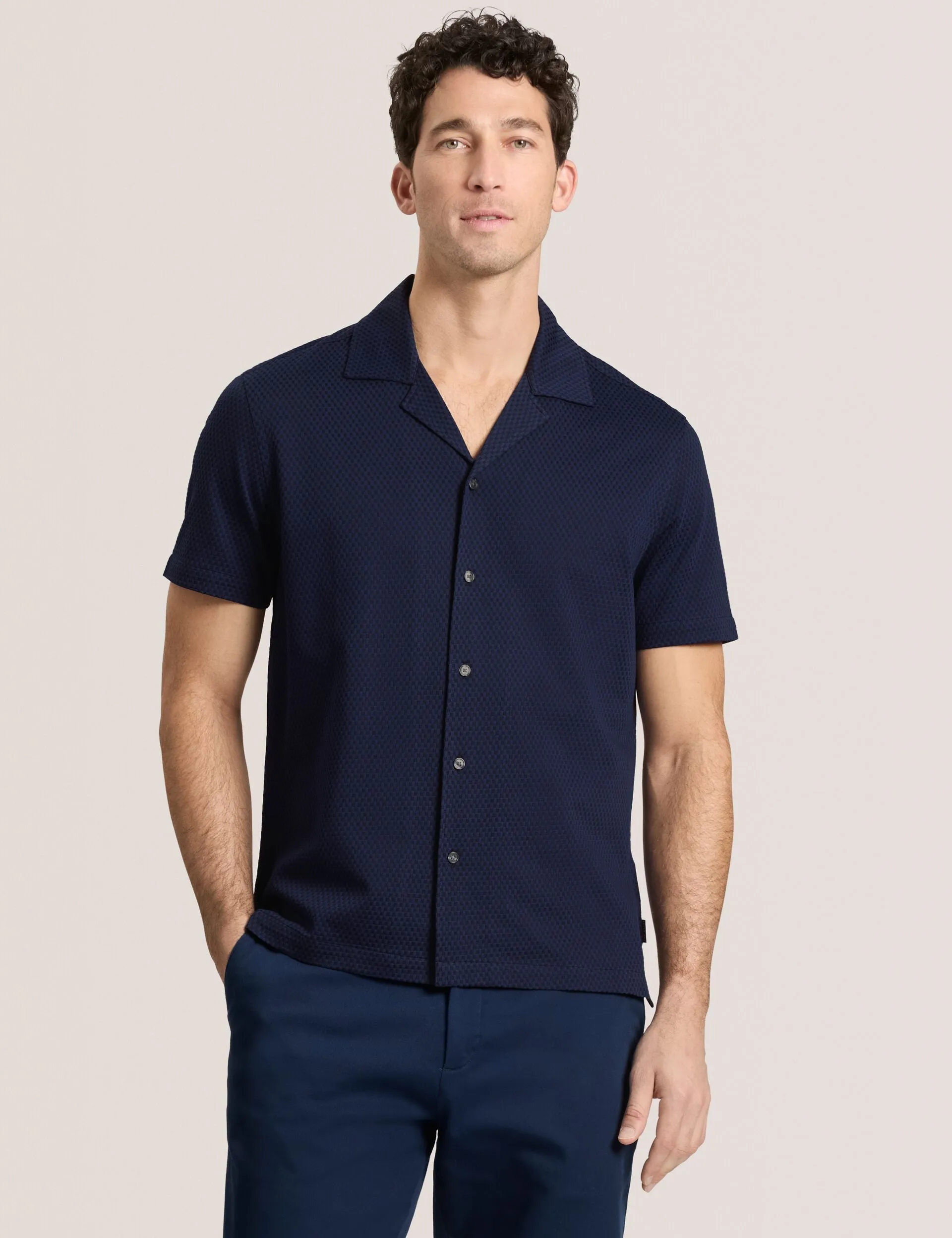 CAMP SHIRT | NAVY sold by Ted Baker