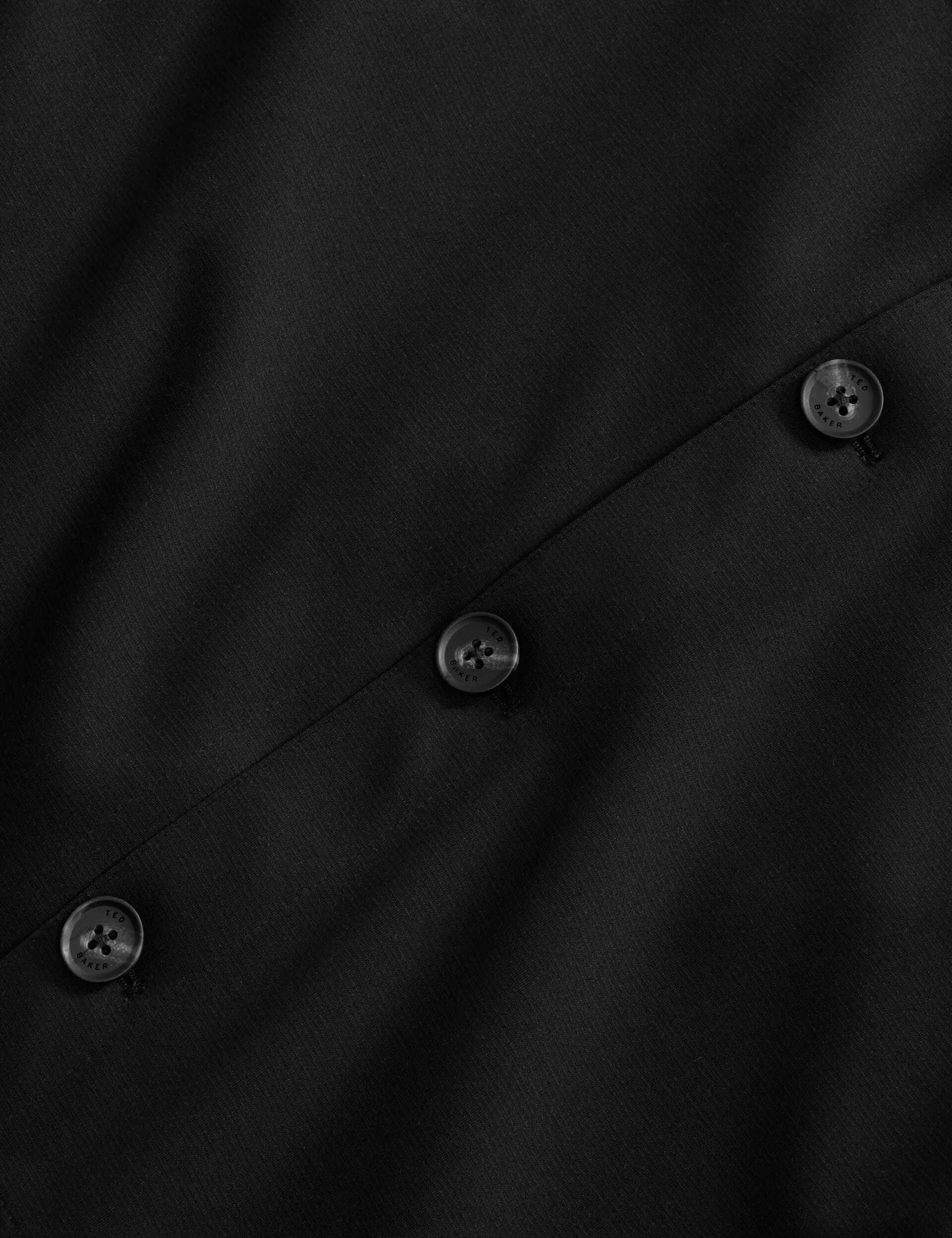 BUTTON FRONT SHACKET | BLACK sold by Ted Baker product image thumbnail 2