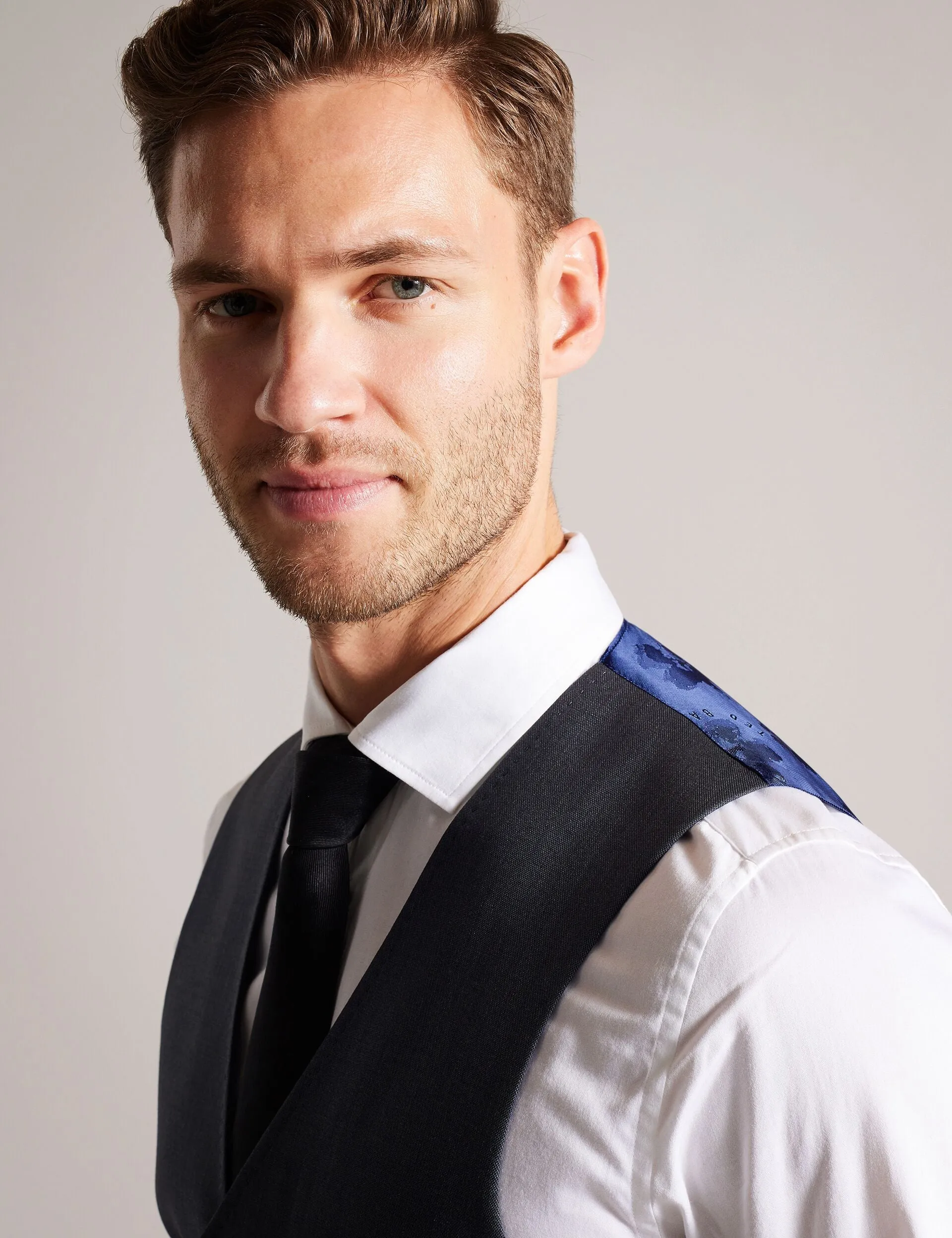 CORE WAISTCOAT | GREY sold by Ted Baker product image thumbnail 4