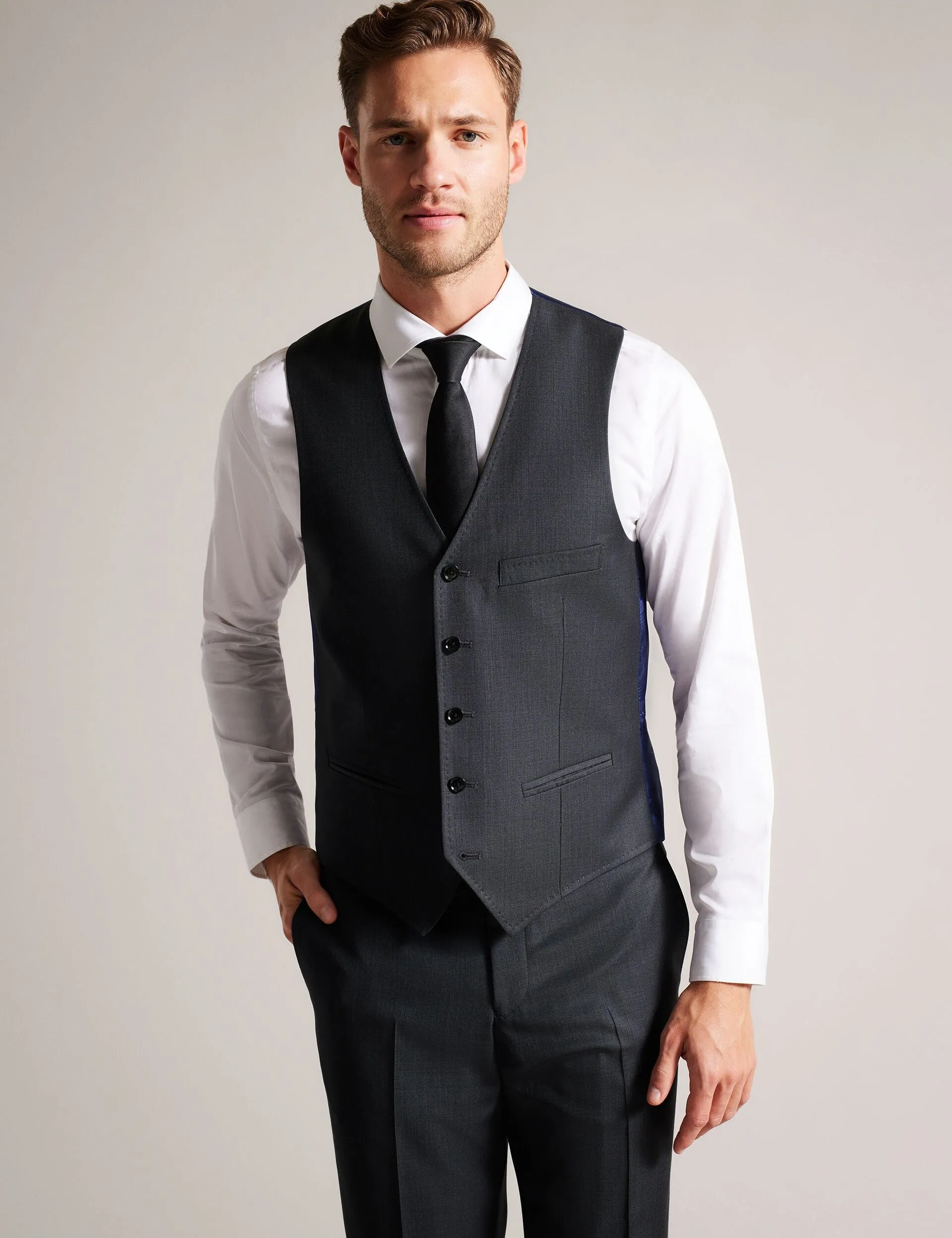 CORE WAISTCOAT | GREY sold by Ted Baker
