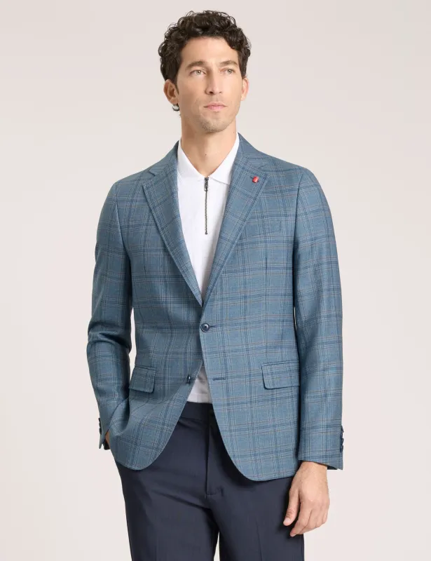 WINFRED-CHECK | TEAL BLUE made by Ted Baker