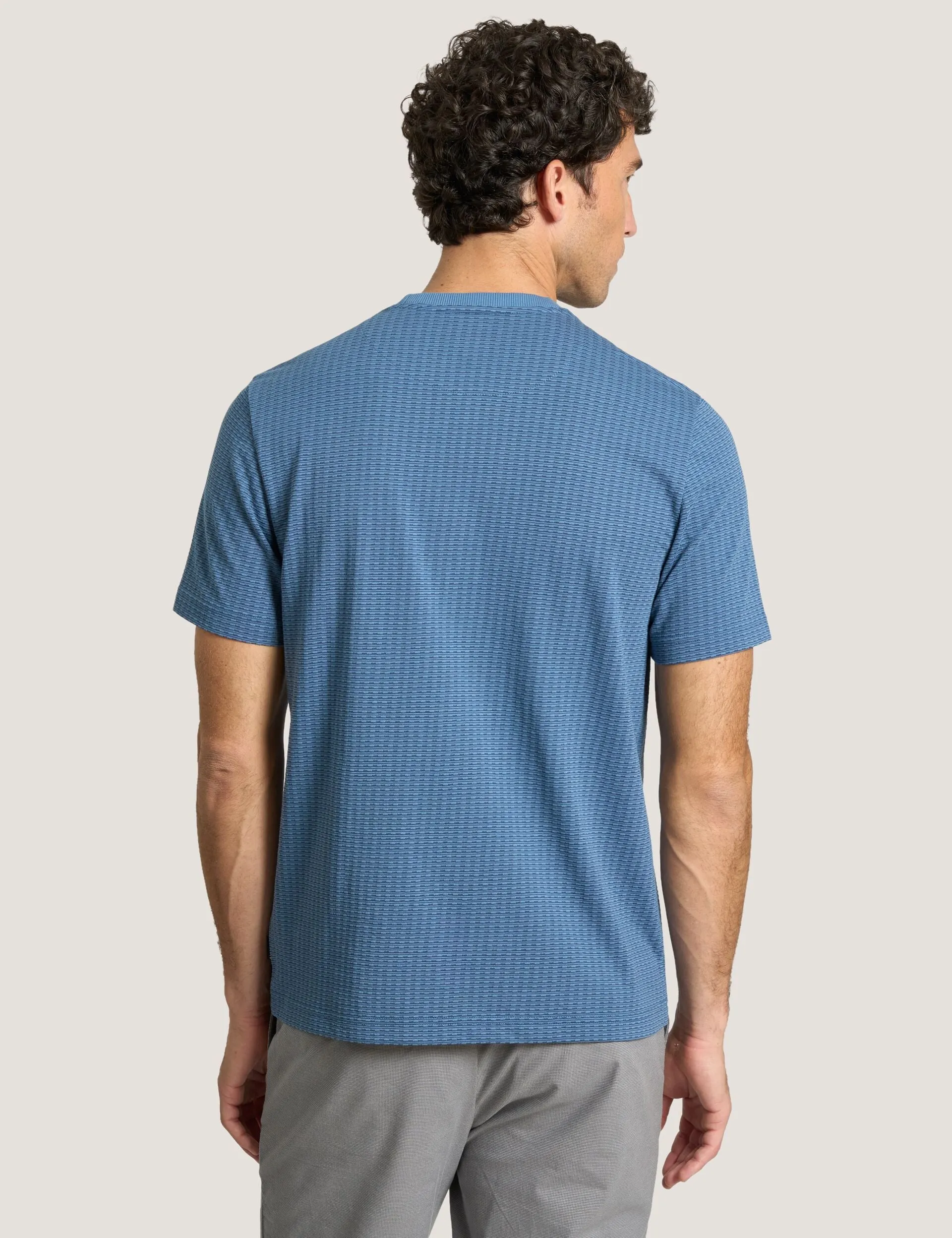 JACQUARD TEE | MID BLUE sold by Ted Baker product image thumbnail 5