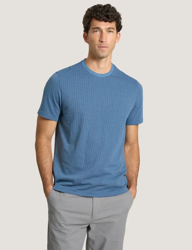 JACQUARD TEE | MID BLUE made by Ted Baker