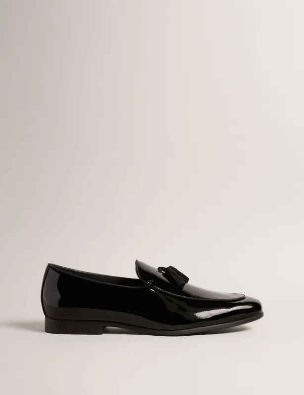 PATENT LEATHER DRESS LOAFER | BLACK made by Ted Baker