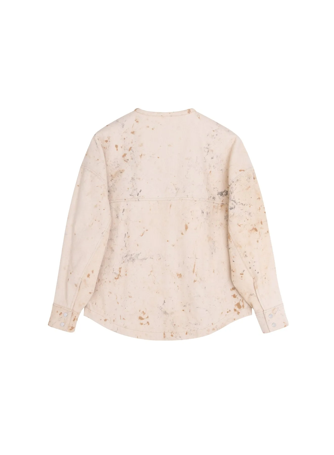 Cream Colored Jacket With Stain-Effect Detail sold by Tela product image thumbnail 2