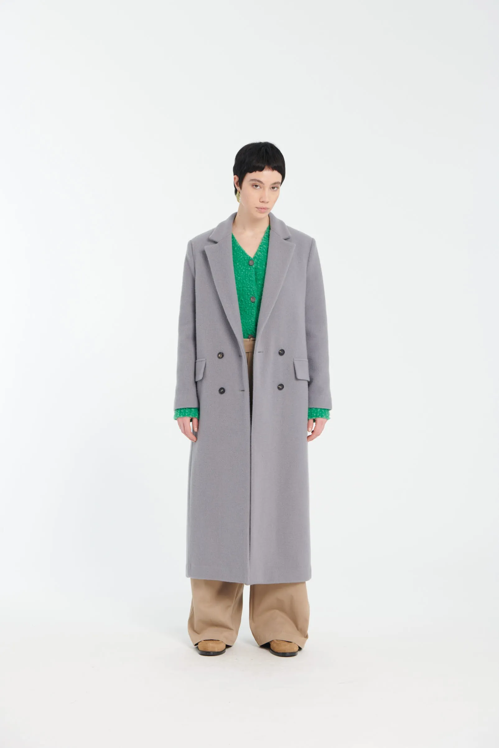 Green Casentino Wool Cardigan sold by Tela product image thumbnail 3