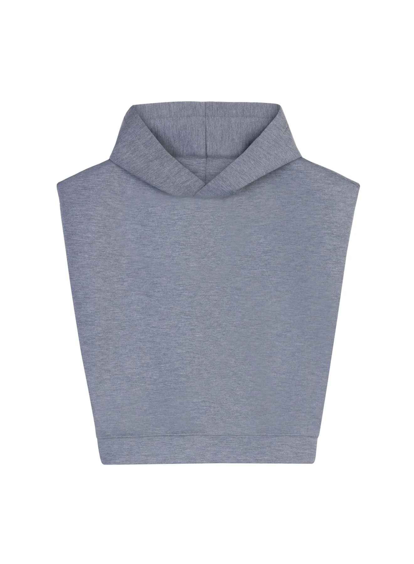 Grey Scuba Jersey Sleeveless Sweatshirt sold by Tela