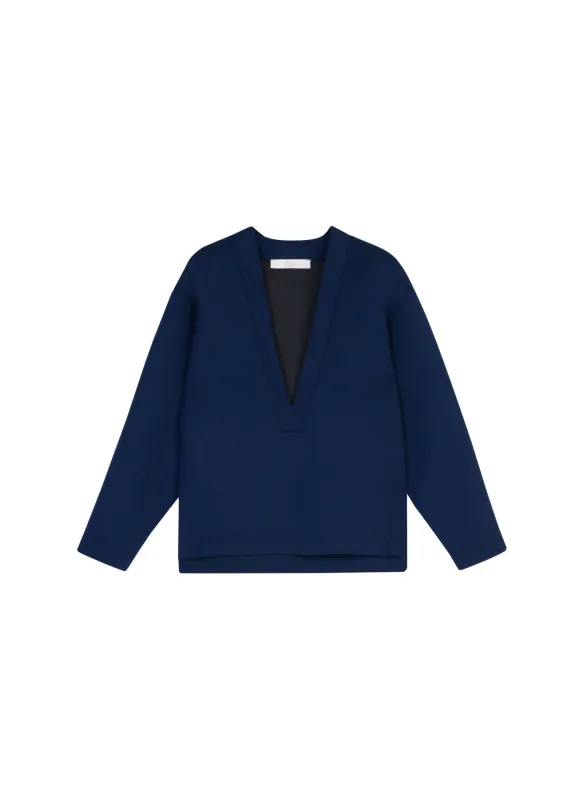 Blue Scuba Jersey Knit sold by Tela