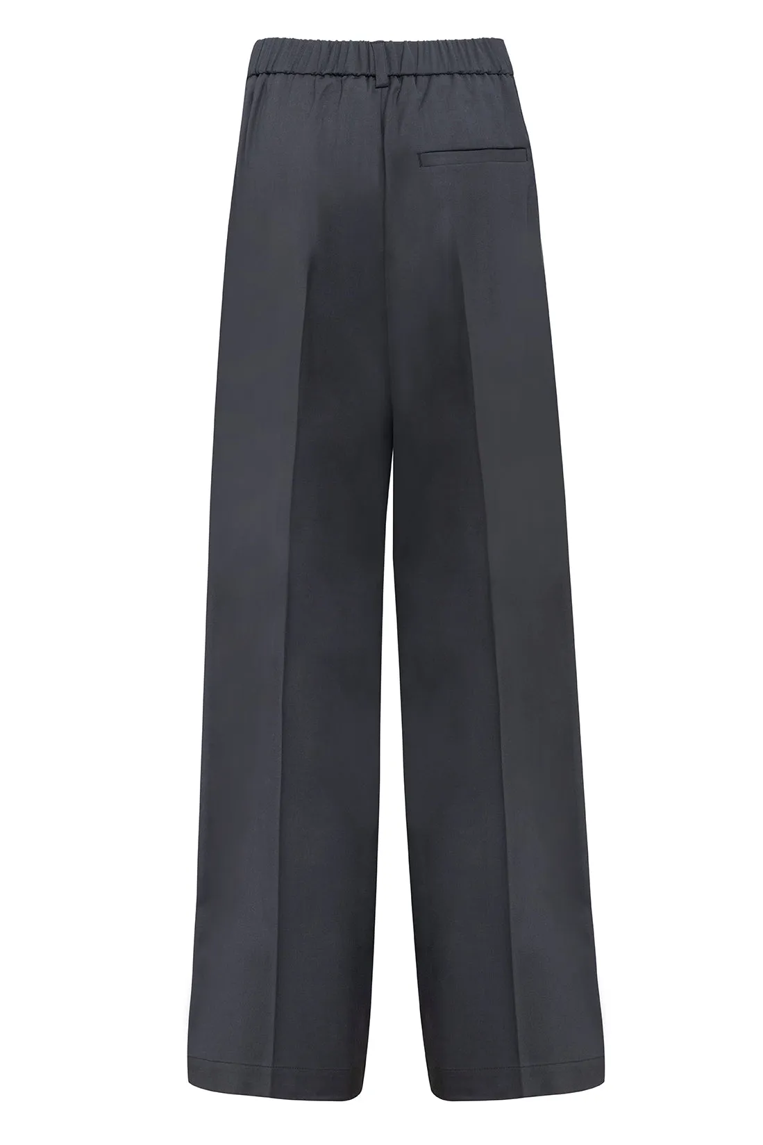 Dark Grey Regular-Fit Trousers In Technical Wool sold by Tela product image thumbnail 2
