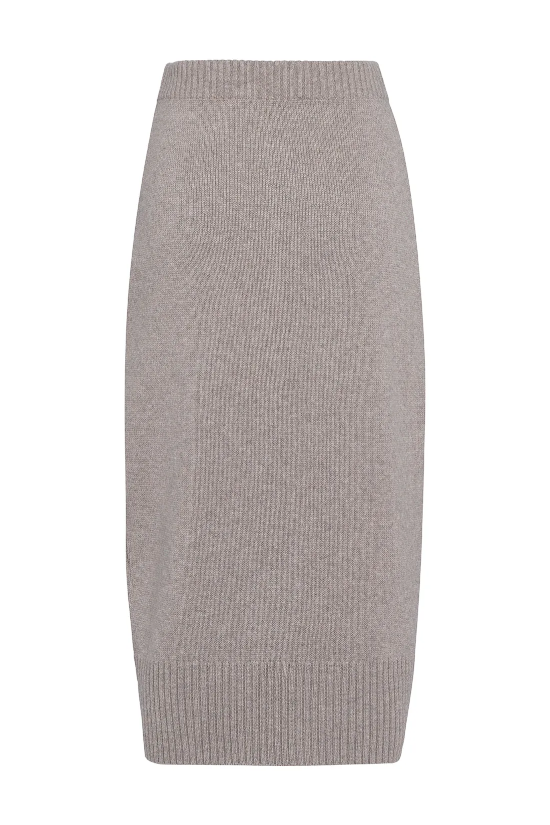 Midi Skirt In Carded Wool With Front Slit sold by Tela product image thumbnail 2