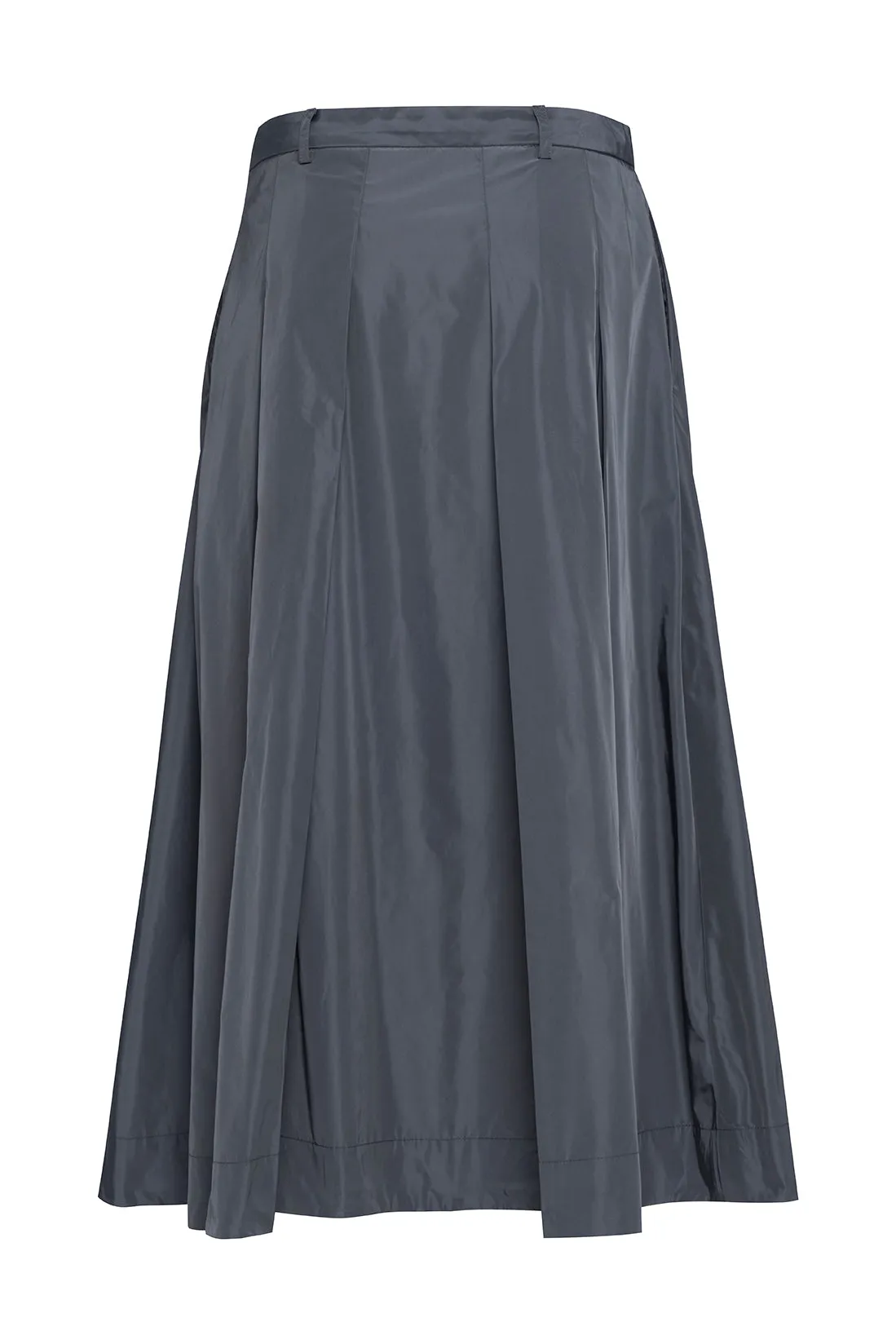 Long Full Skirt In Charcoal Taffeta sold by Tela product image thumbnail 2