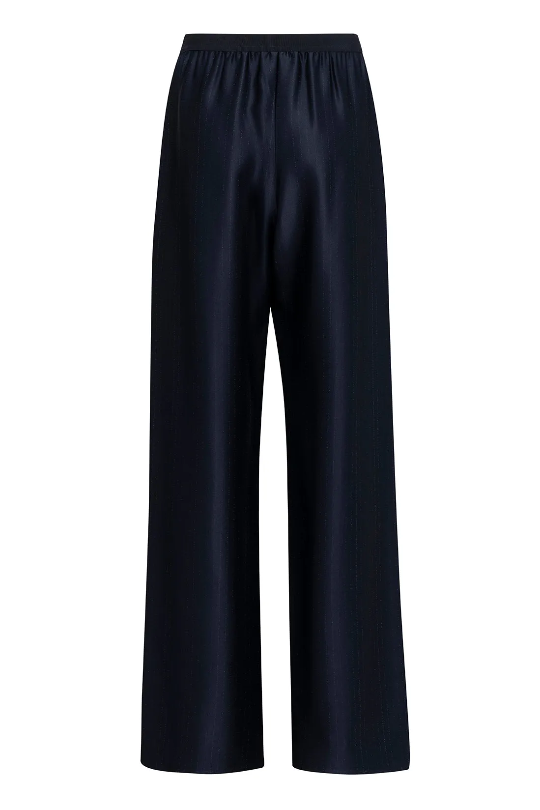 Fluid Pinstriped Blue Straight-Leg Trousers sold by Tela product image thumbnail 2