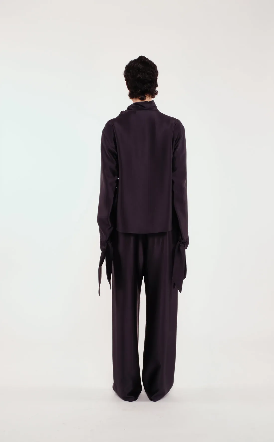 Fluid Pinstriped Blue Straight-Leg Trousers sold by Tela product image thumbnail 4