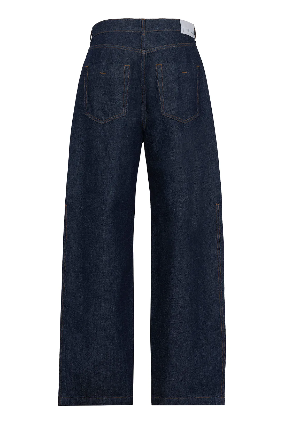 Dark Blue Denim Barrel Pants sold by Tela product image thumbnail 2