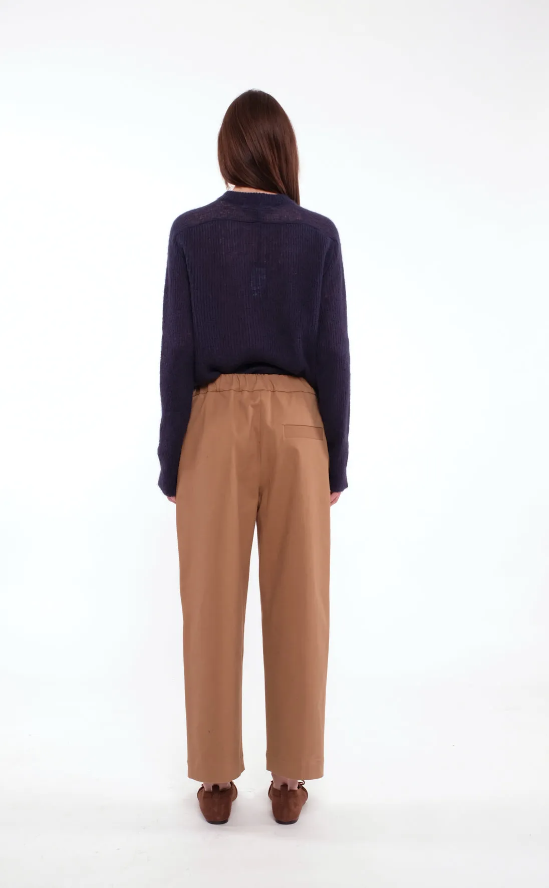 Pointed-Toe Loafers In Coffee-Colored Suede sold by Tela product image thumbnail 3