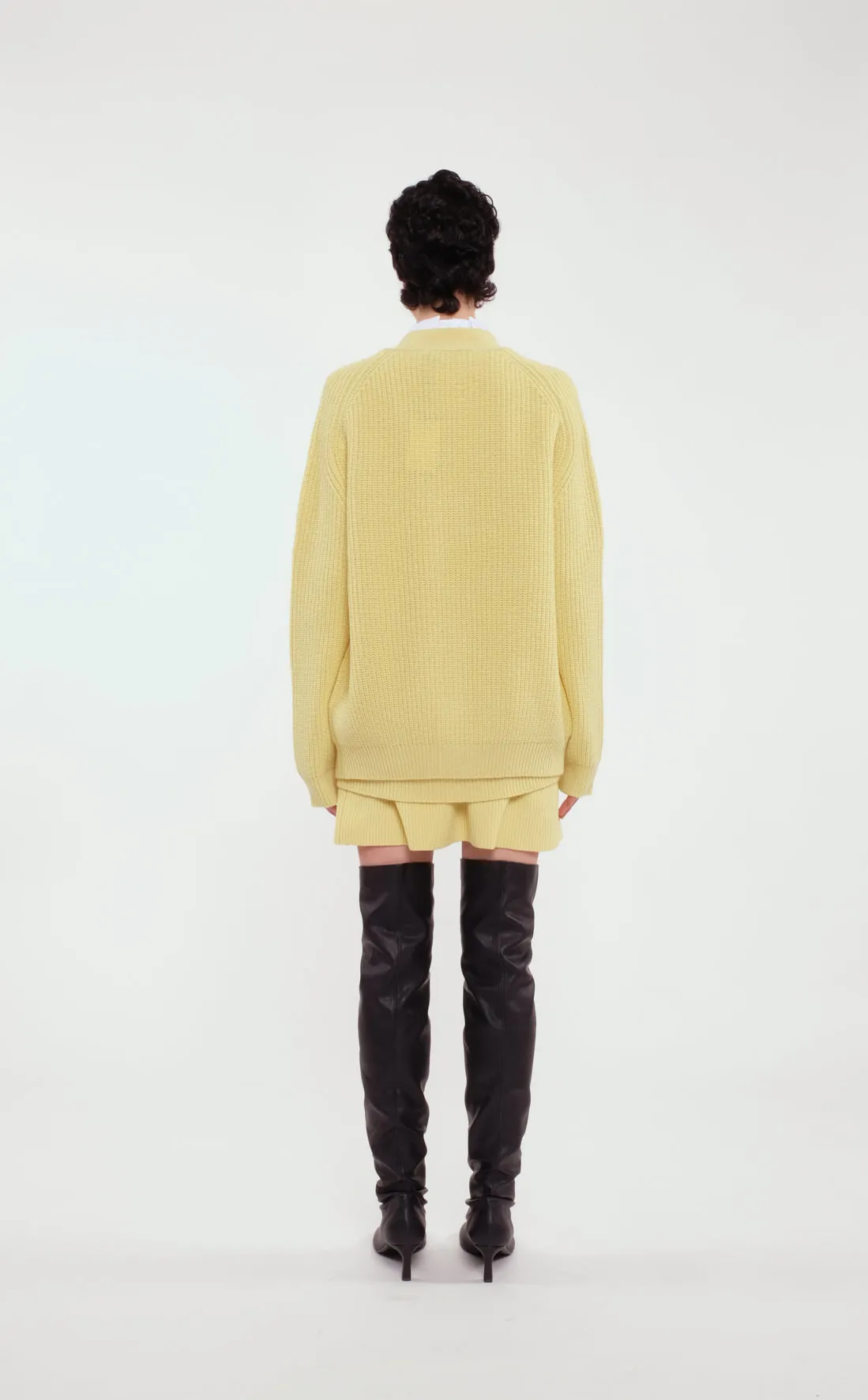 Black Stretch Eco-Nappa High Boots sold by Tela product image thumbnail 3