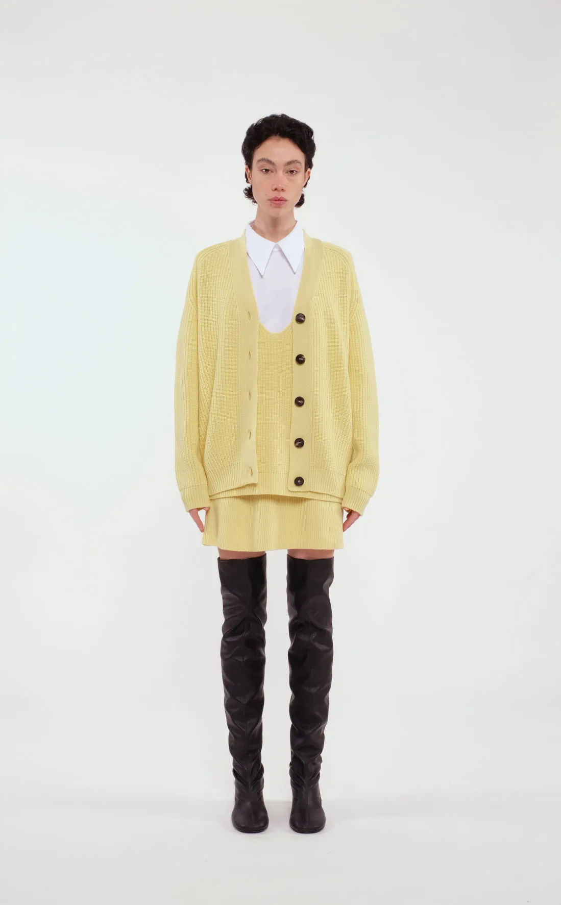 Black Stretch Eco-Nappa High Boots sold by Tela product image thumbnail 2