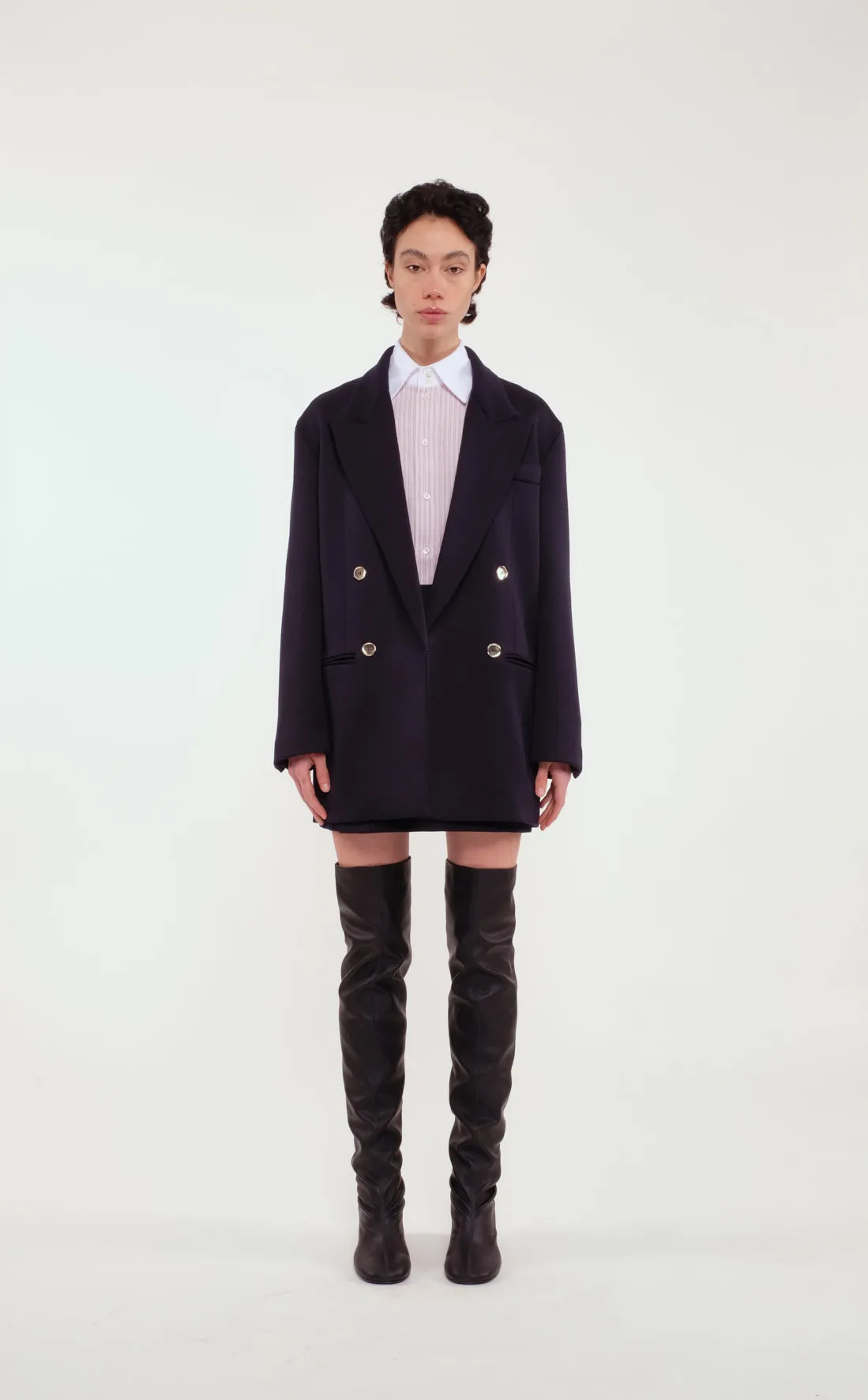 Pink Long-Sleeved Oxford Shirt sold by Tela product image thumbnail 3